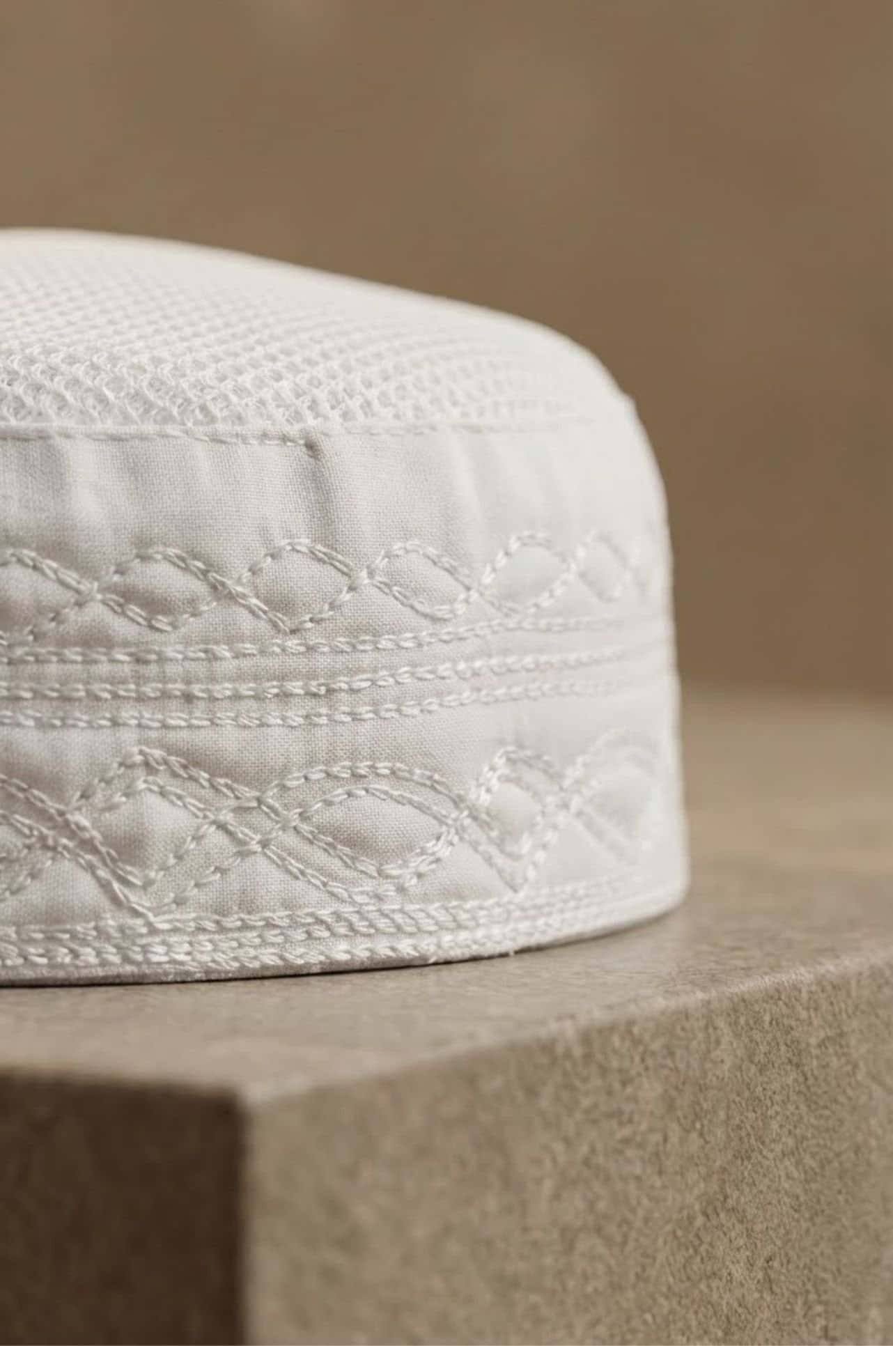 Kuwaiti Gahfiya in Abu Dhabi from Shabab Al Yola. Soft, breathable, and comfortable cap for daily wear and traditional outfits. 2