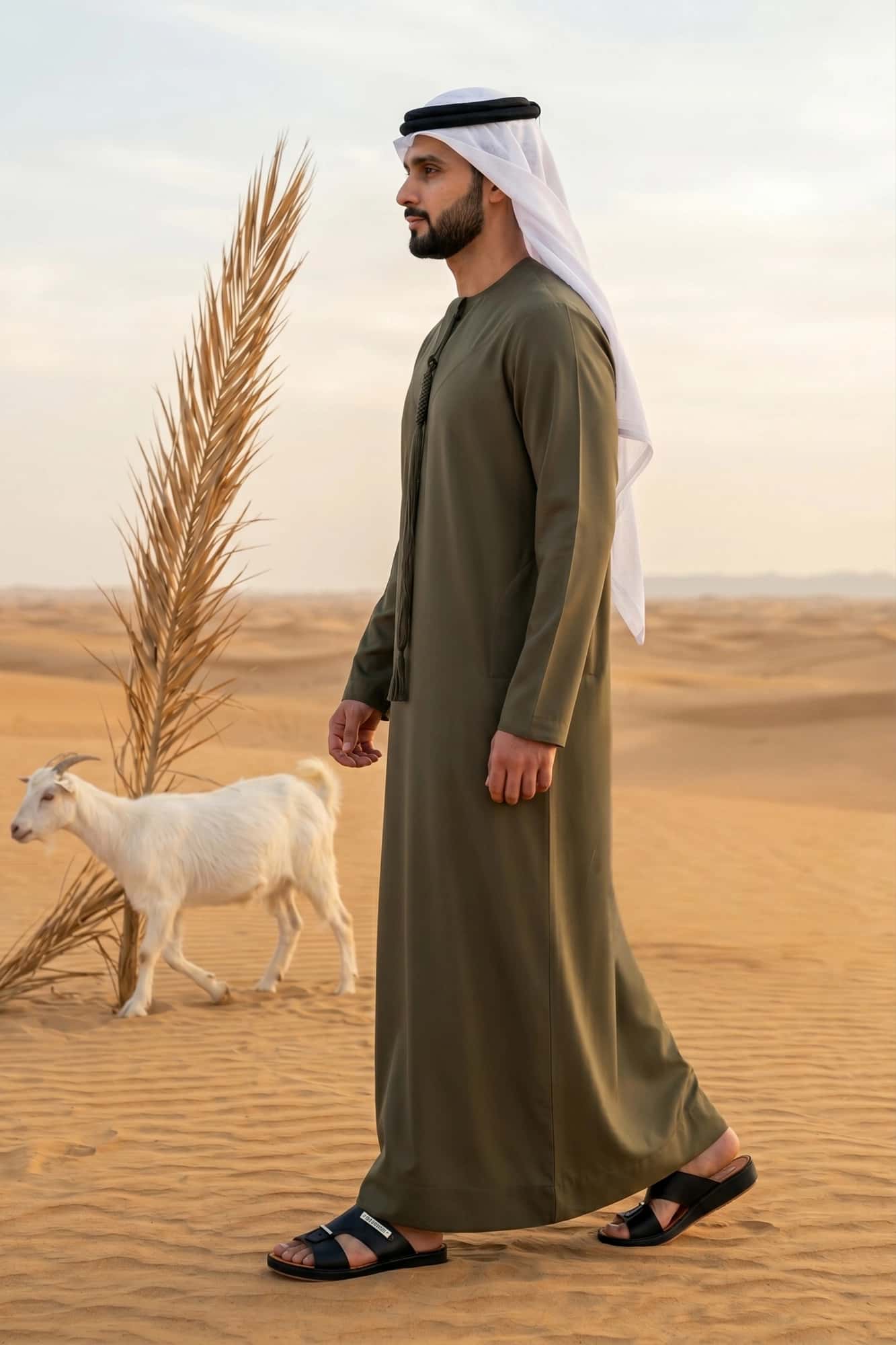 Loden Green Emirati Kandora 4