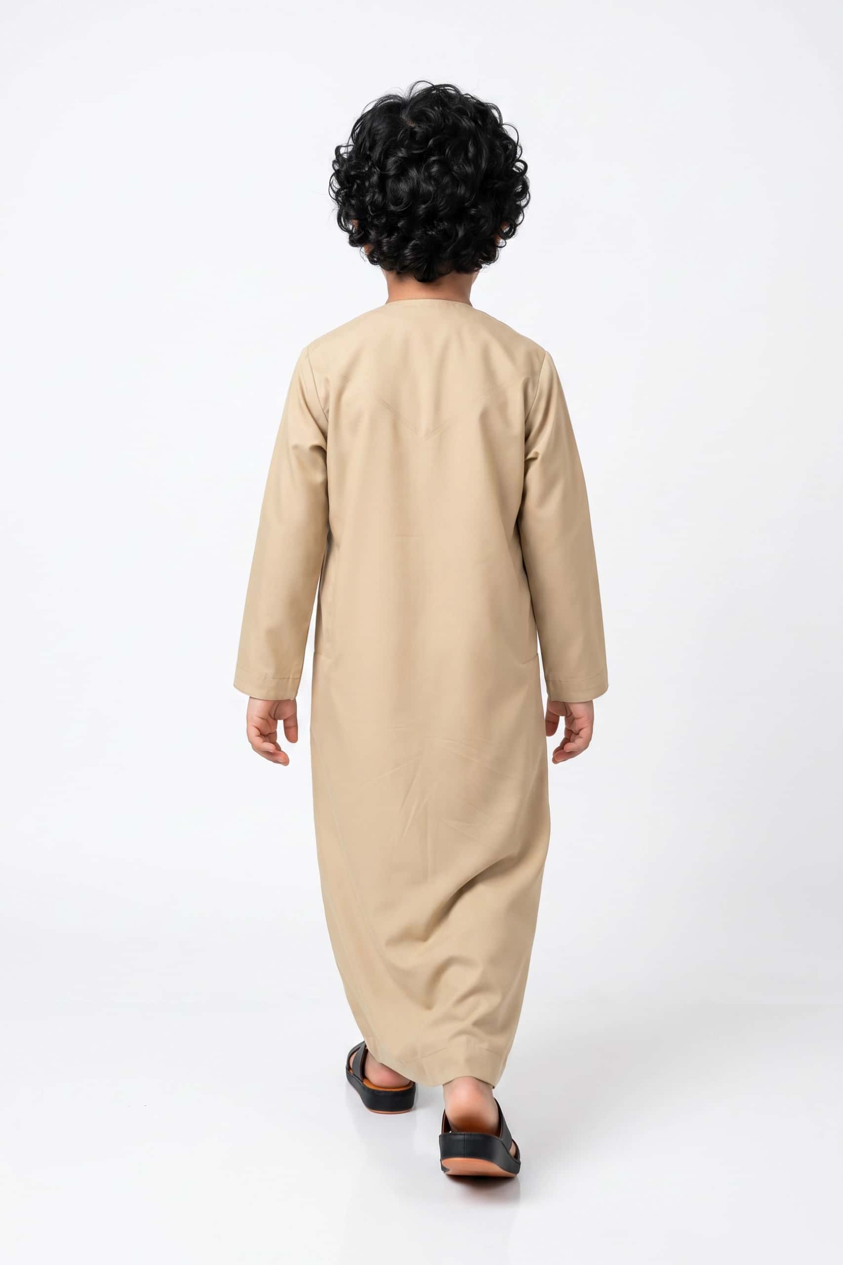 Light Khaki Kids Kandora
 3