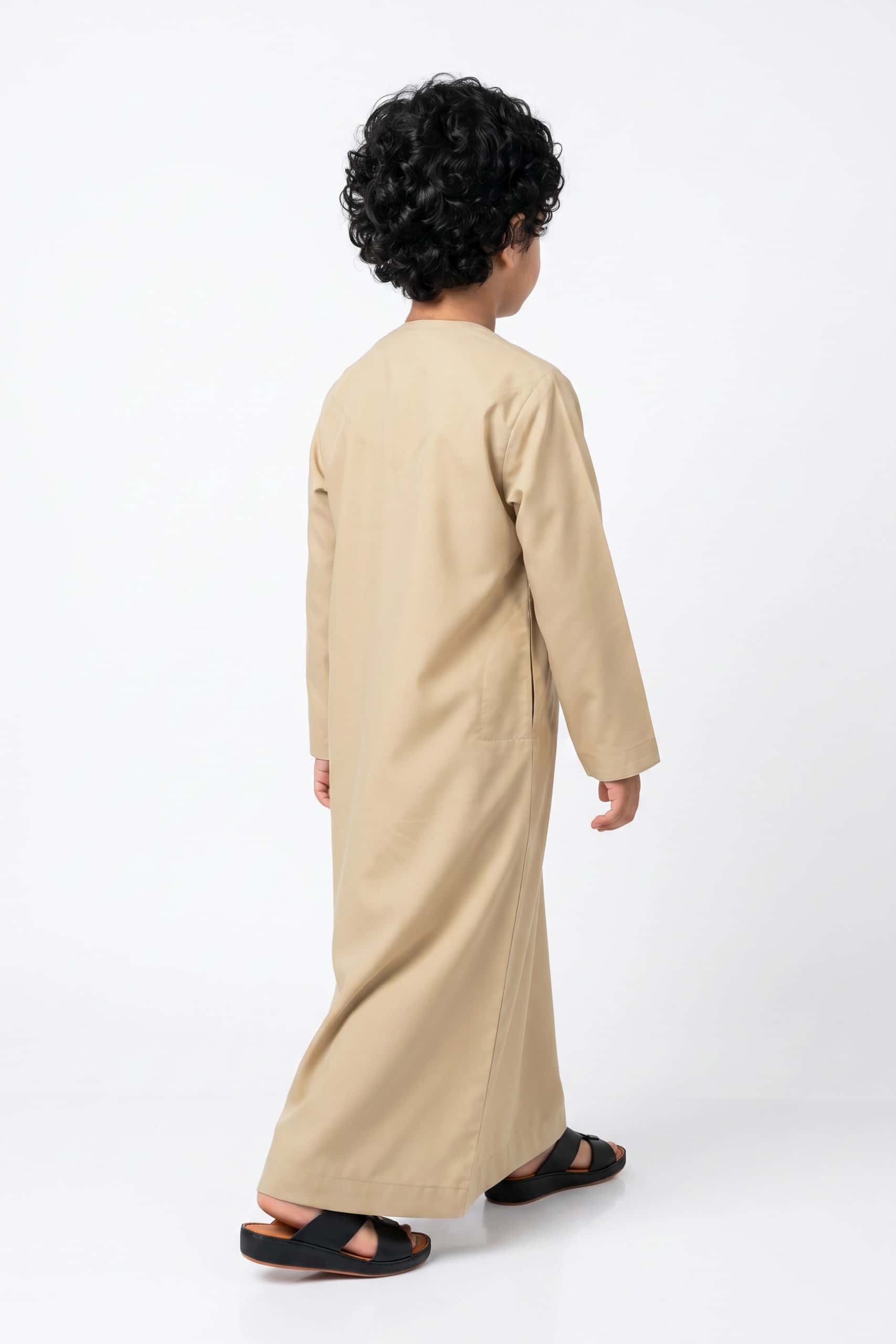 Light Khaki Kids Kandora
 7
