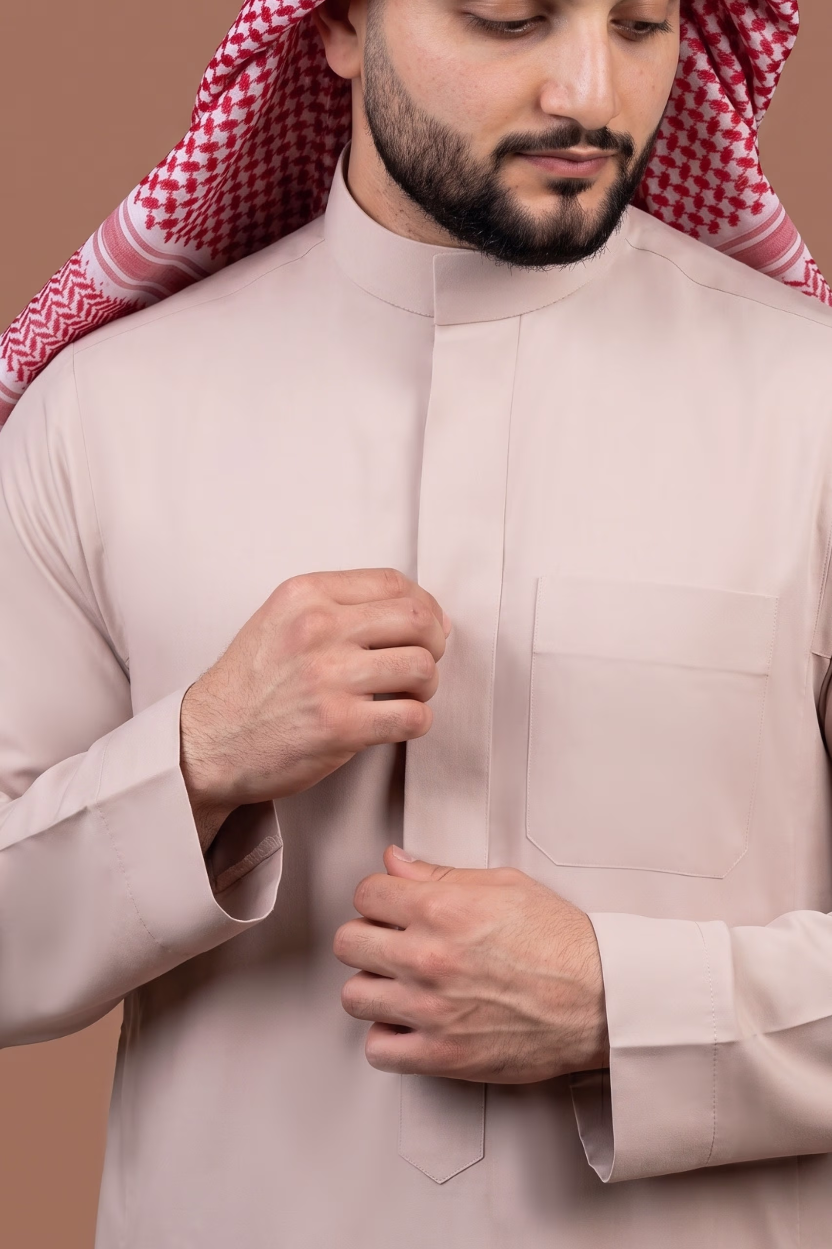 Baby Pink Saudi Thobe 8