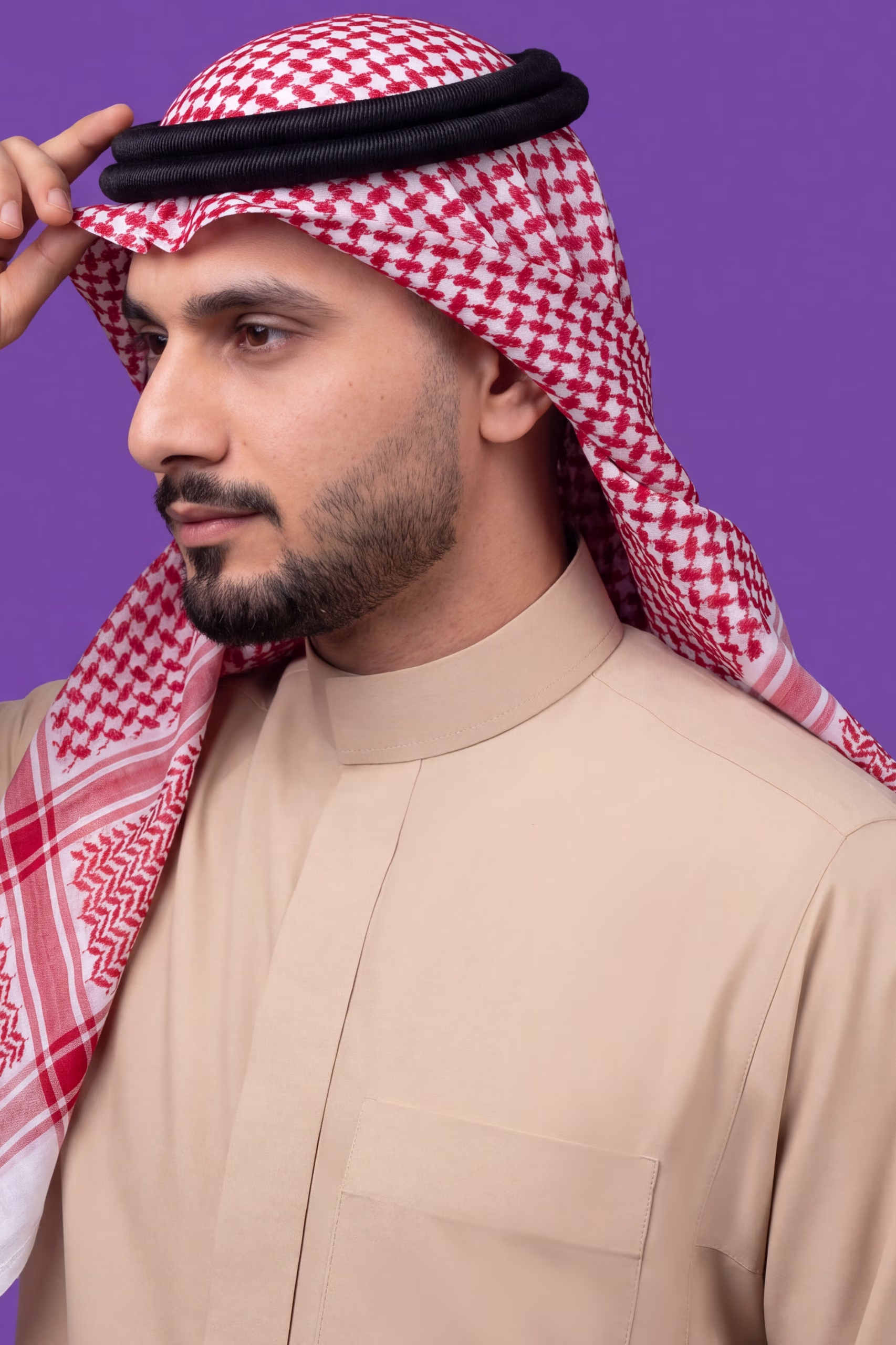 Beige Saudi Thobe 3
