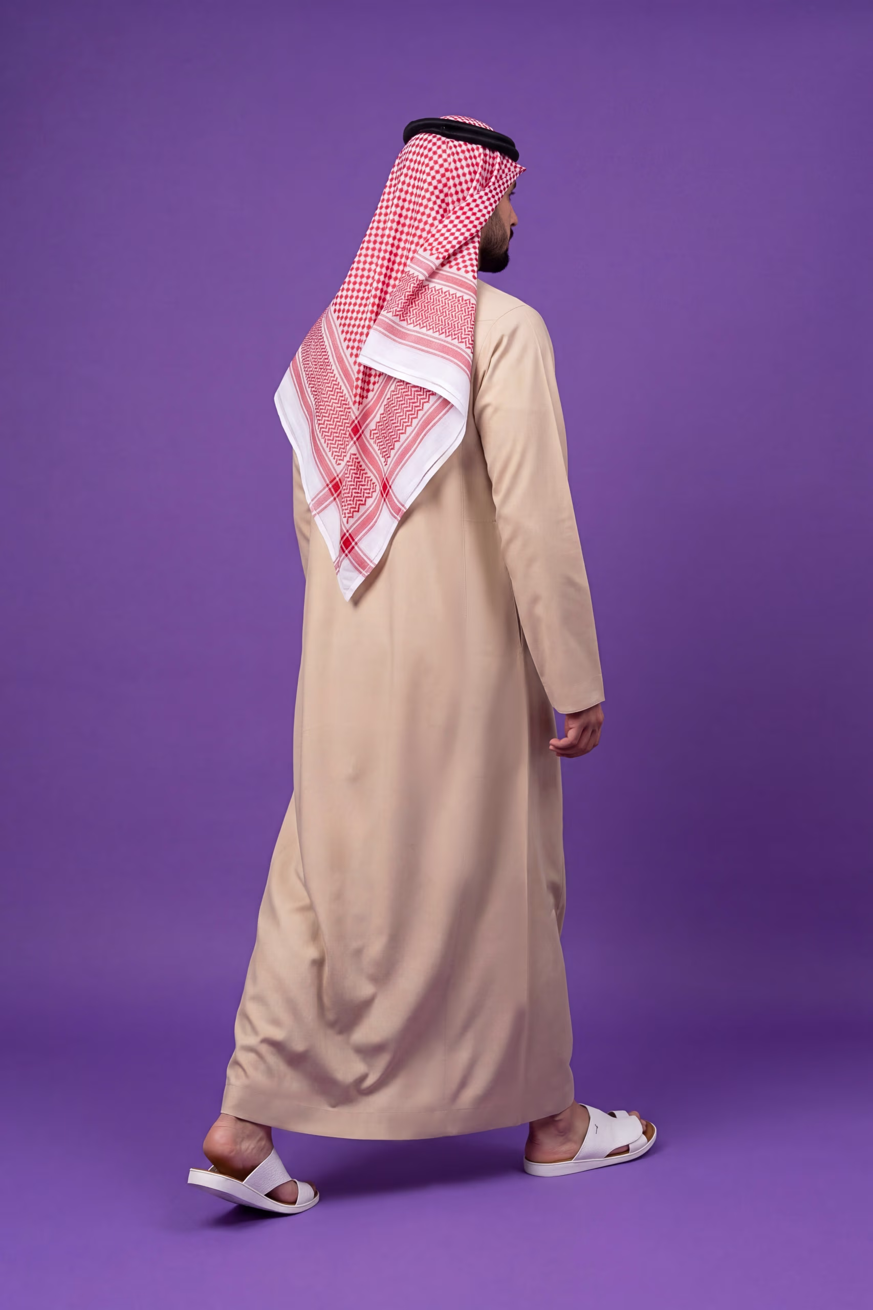 Beige Saudi Thobe 8