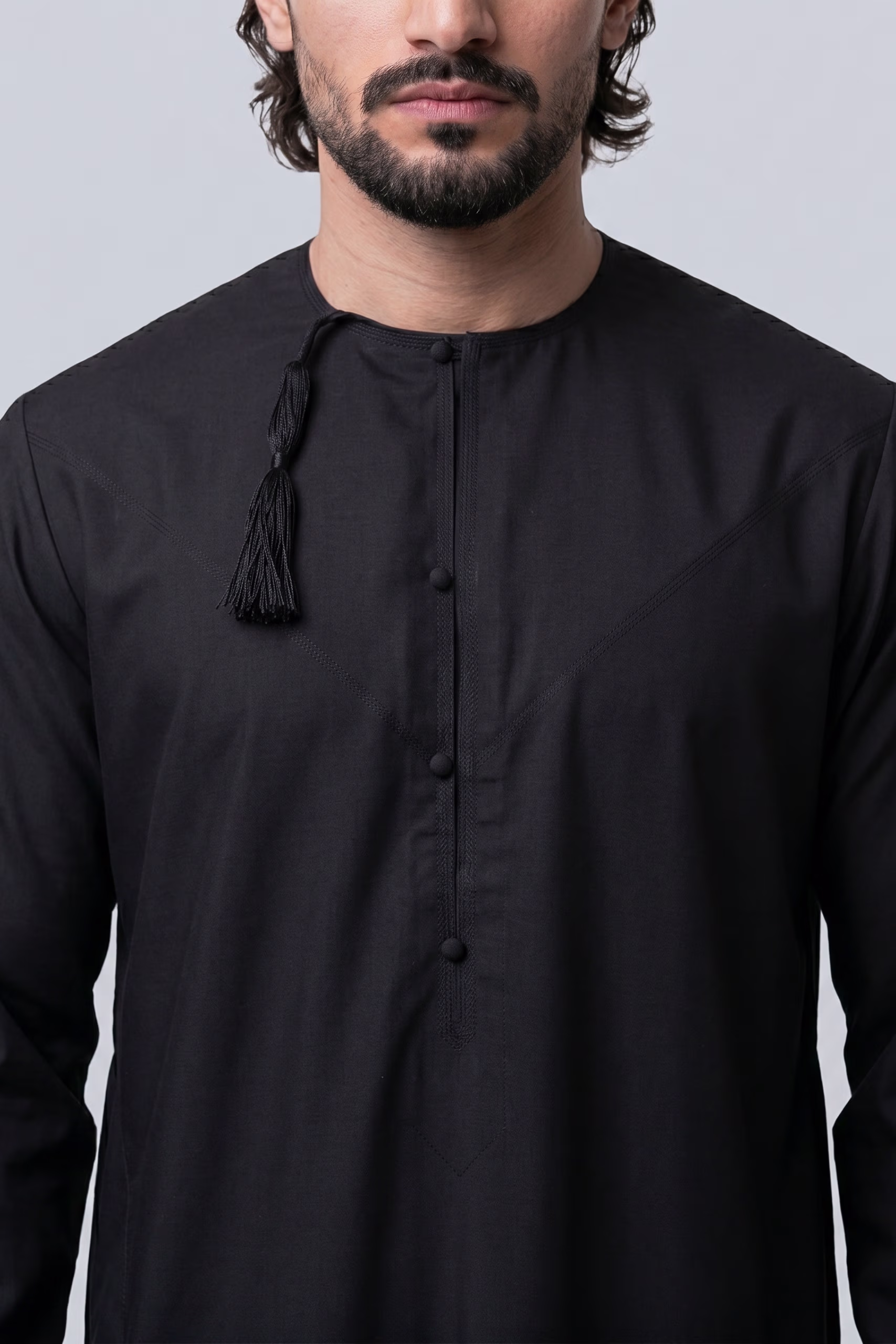 Black Omani Dishdasha 6