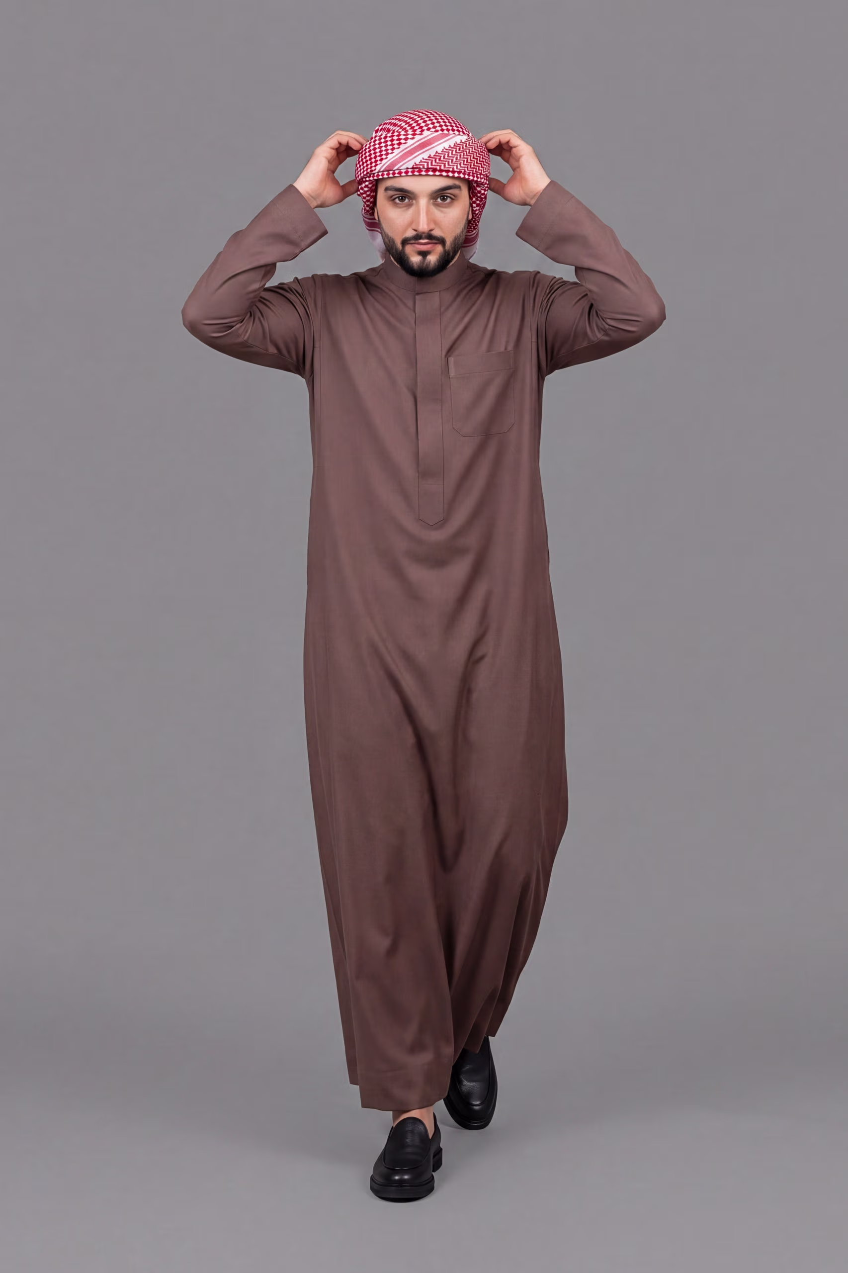 Coffee Brown Saudi Thobe 3