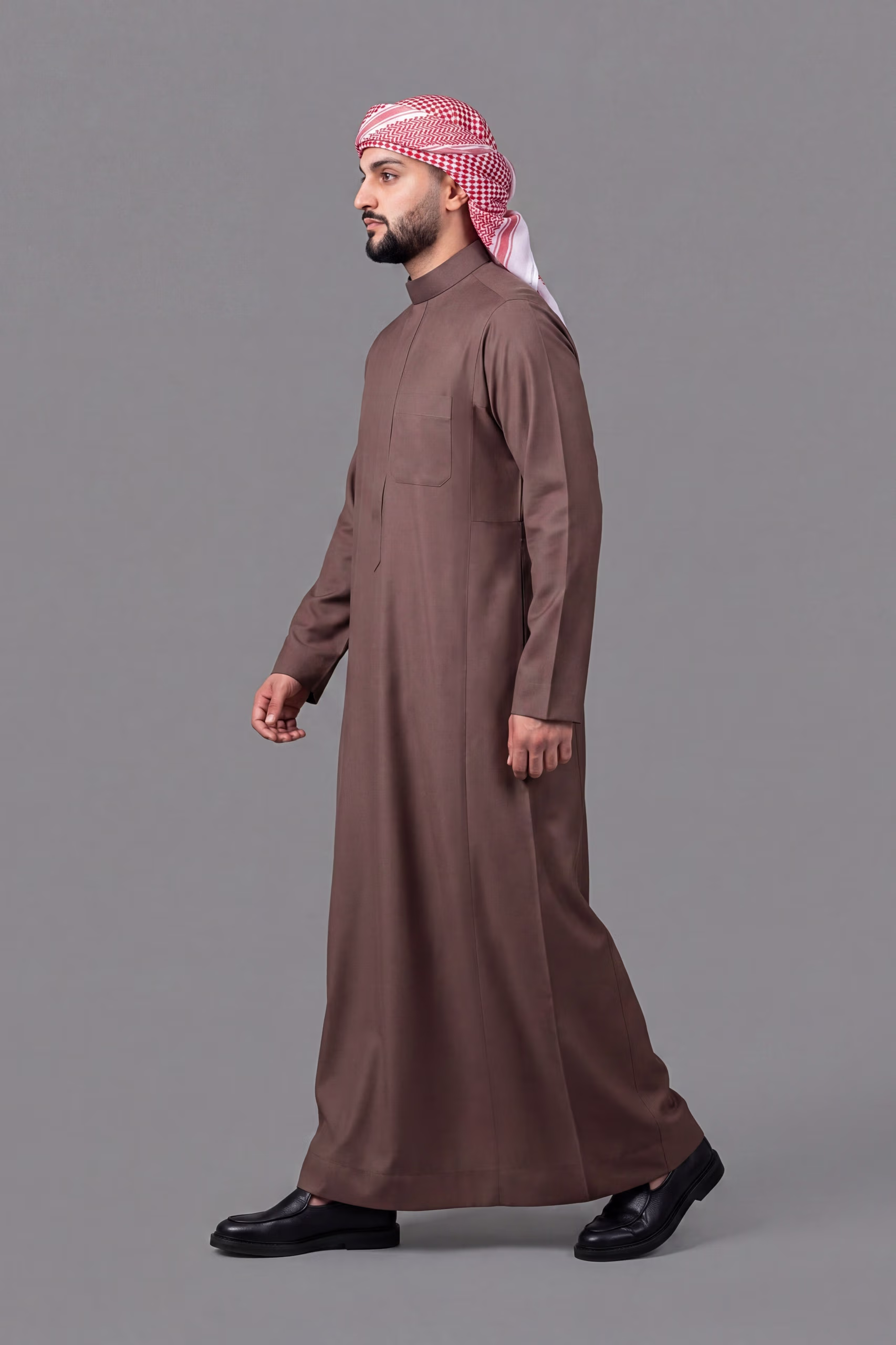 Coffee Brown Saudi Thobe 6
