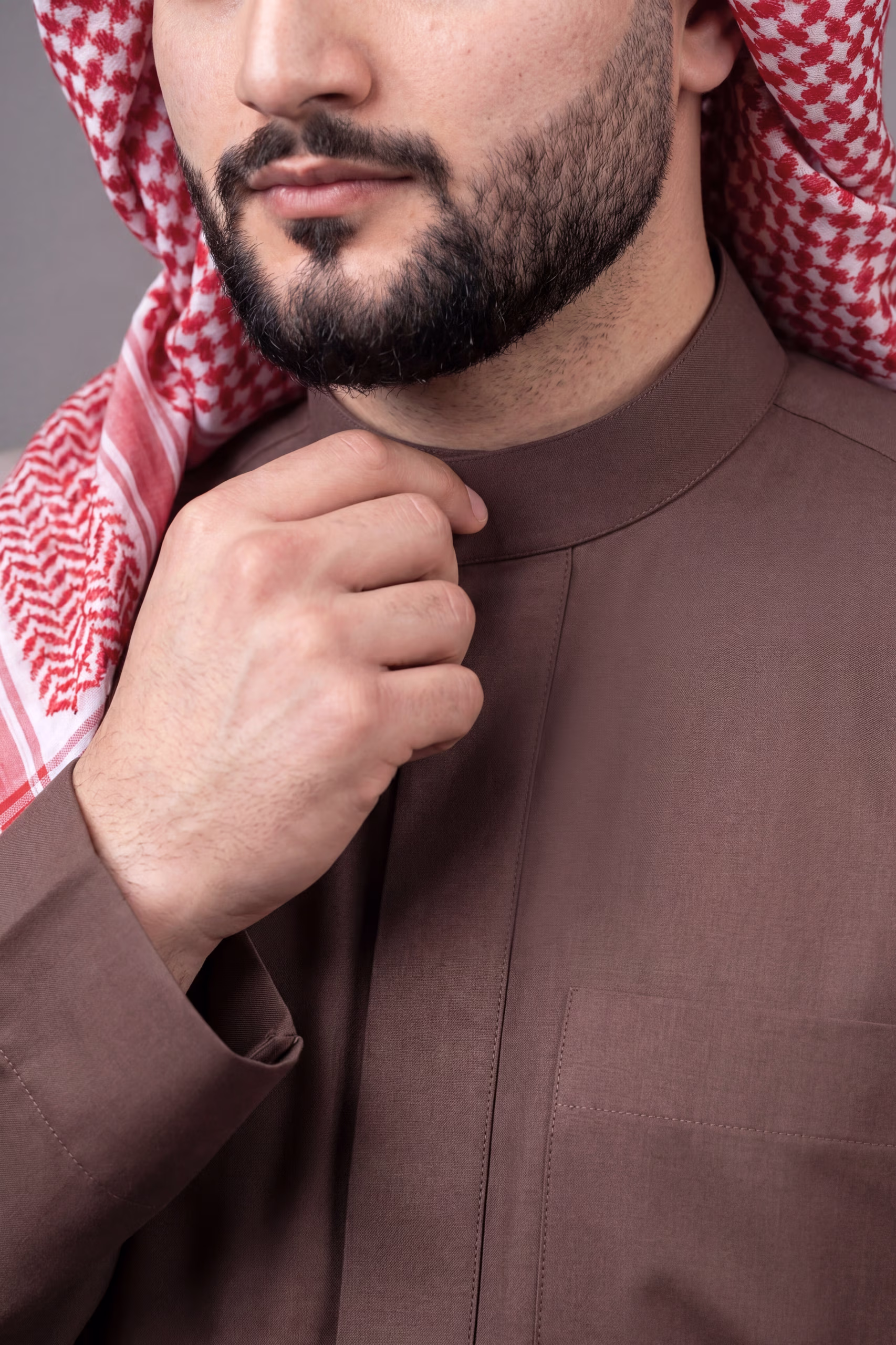 Coffee Brown Saudi Thobe 8