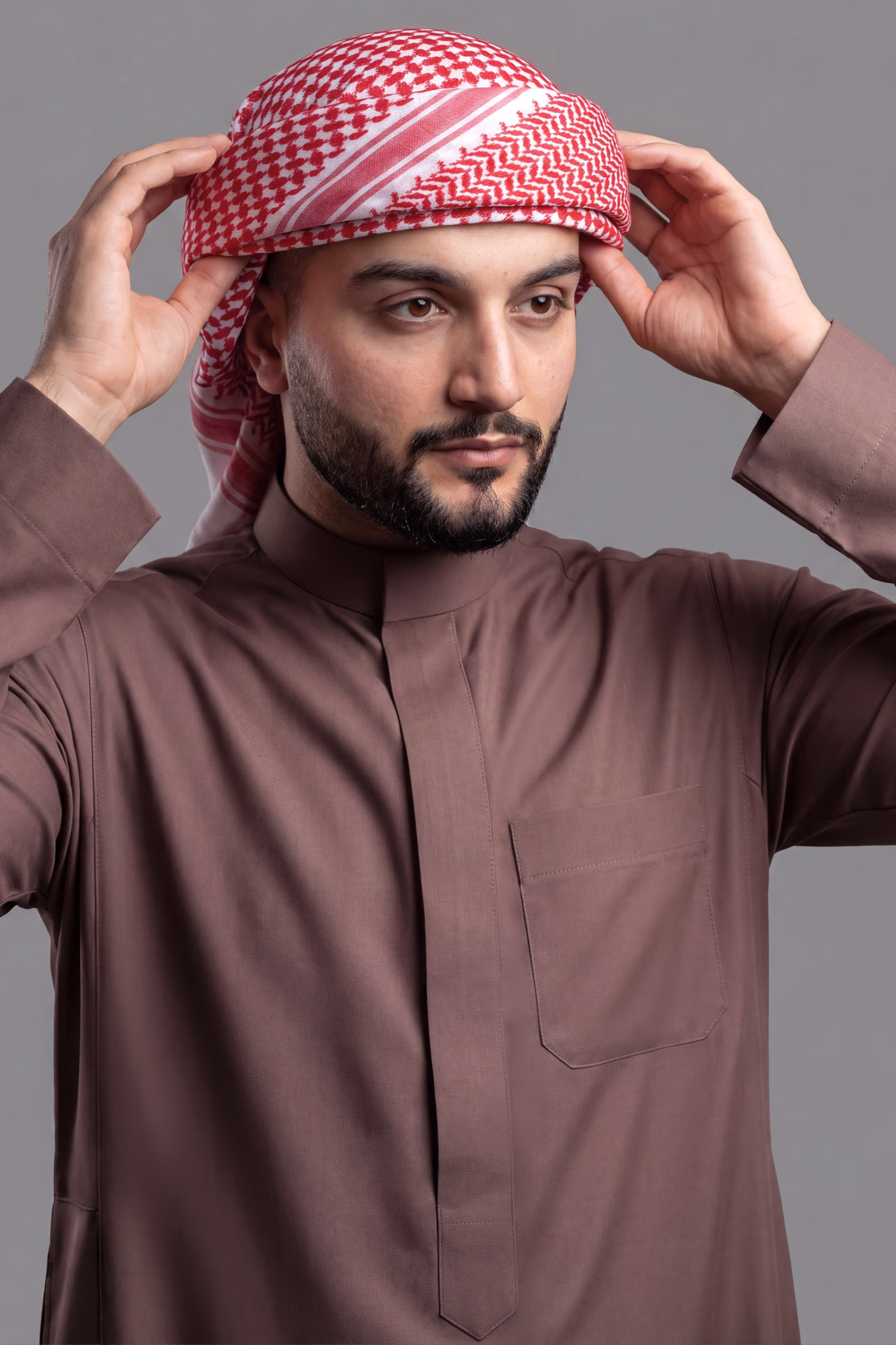 Coffee Brown Saudi Thobe 5