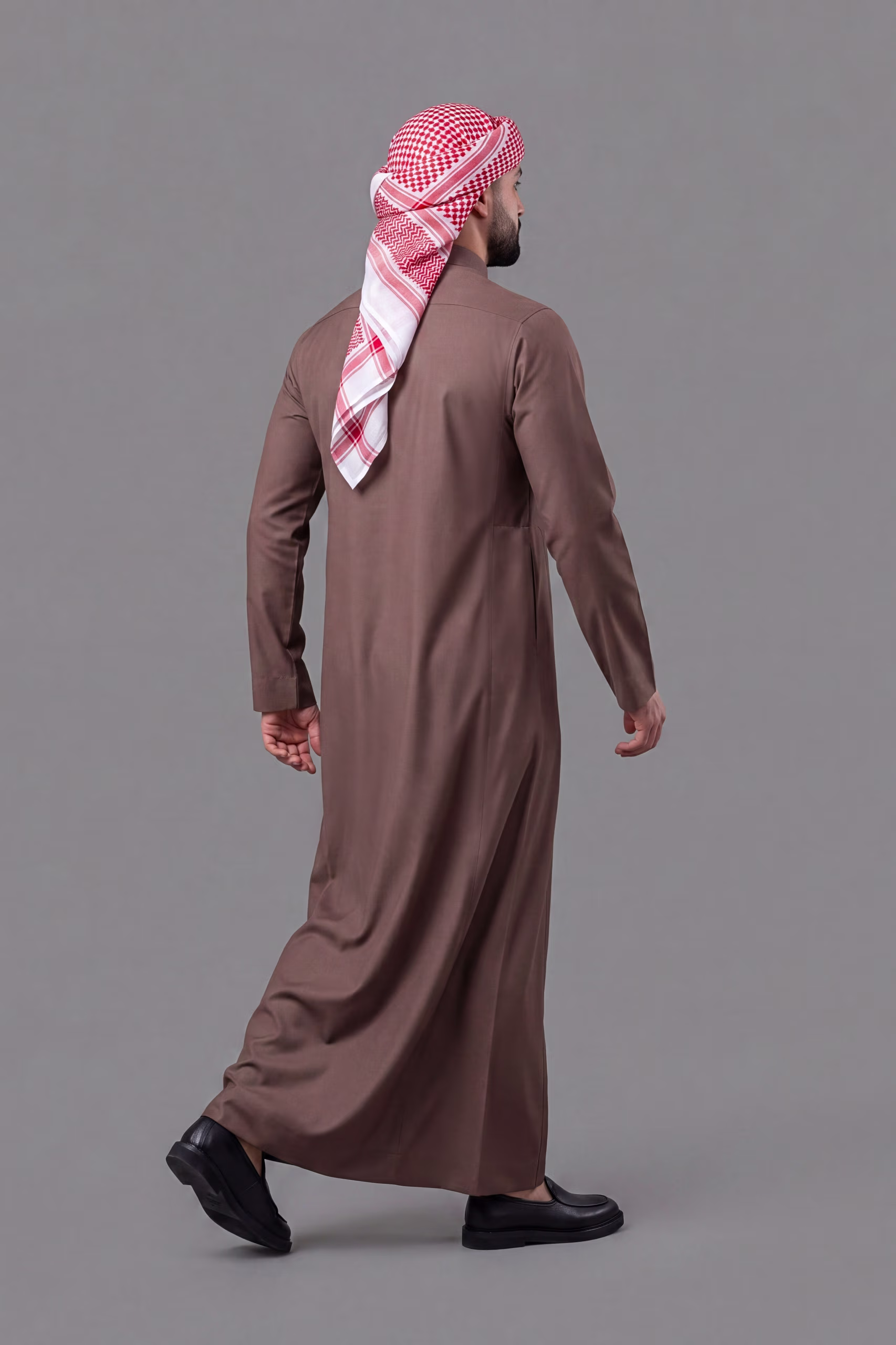 Coffee Brown Saudi Thobe 4