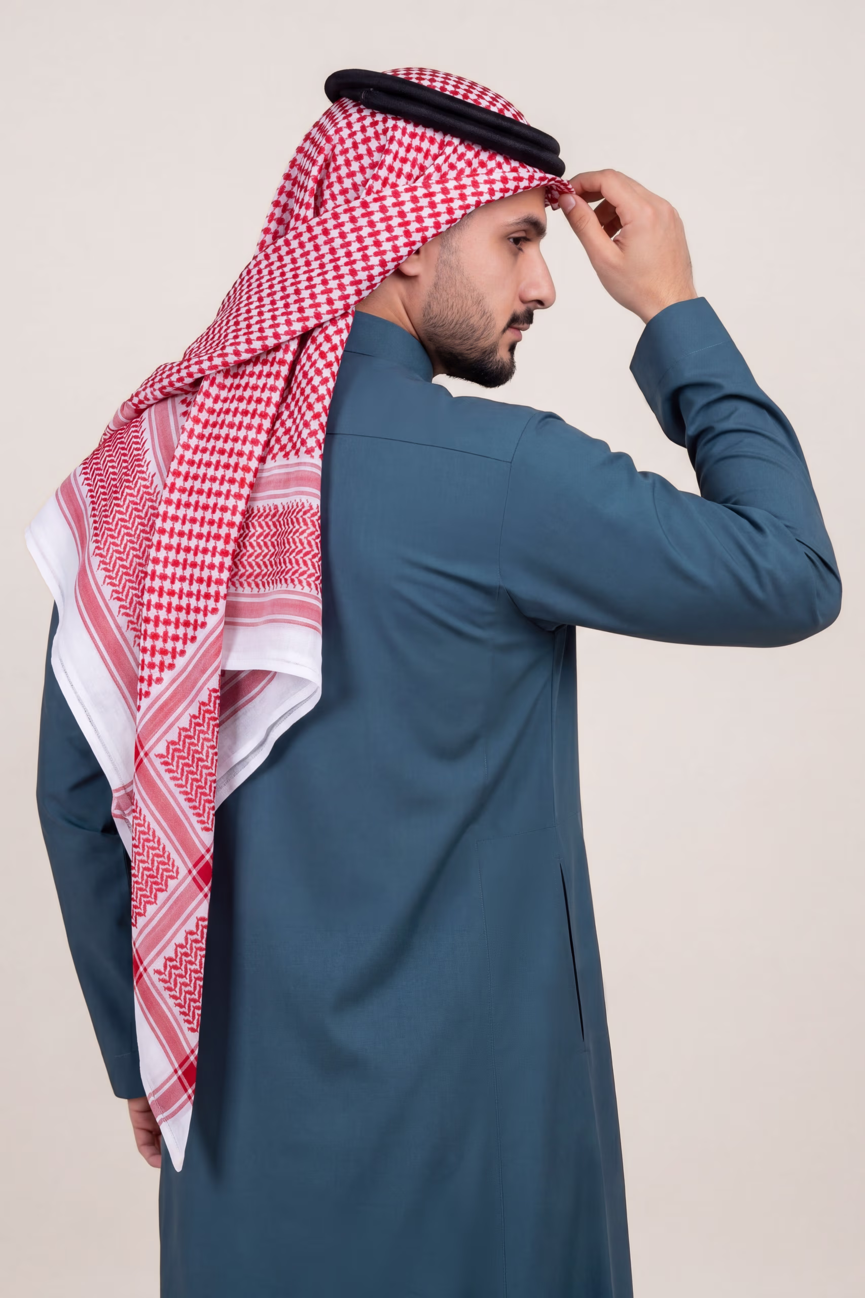 Dark Teal Saudi Thobe 5