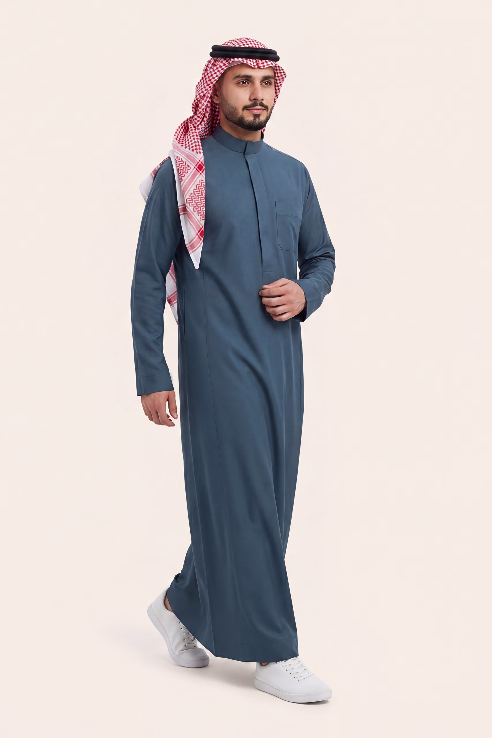 Dark Teal Saudi Thobe 3