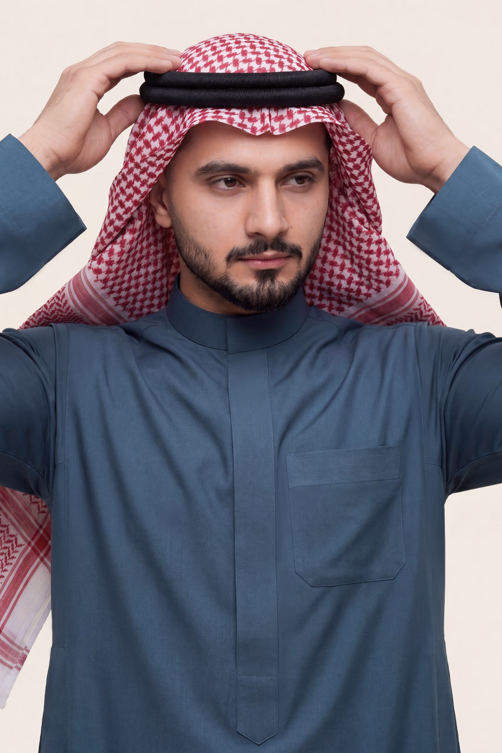 Dark Teal Saudi Thobe 7