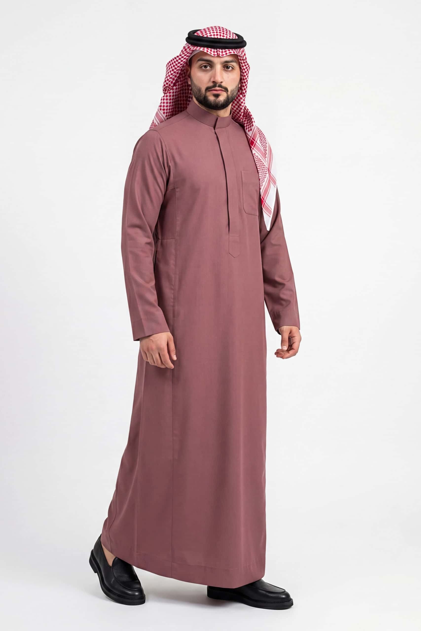Dusty Rose Saudi Thobe 10