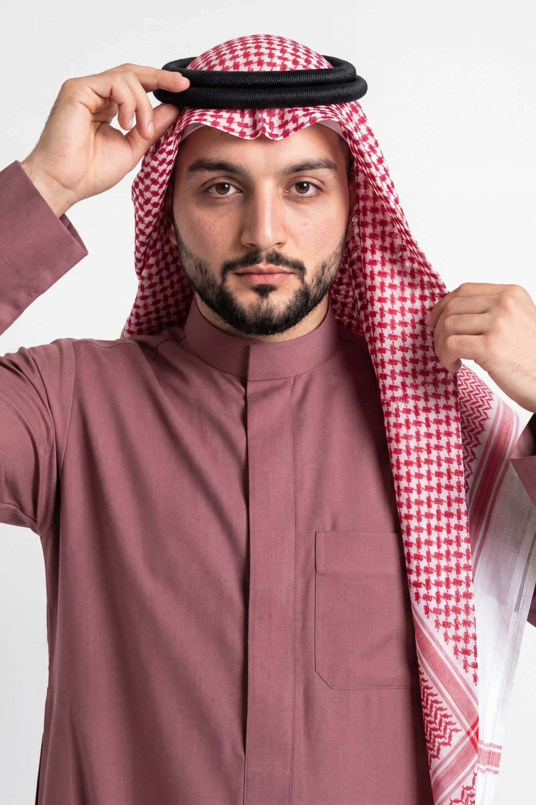 Dusty Rose Saudi Thobe 3