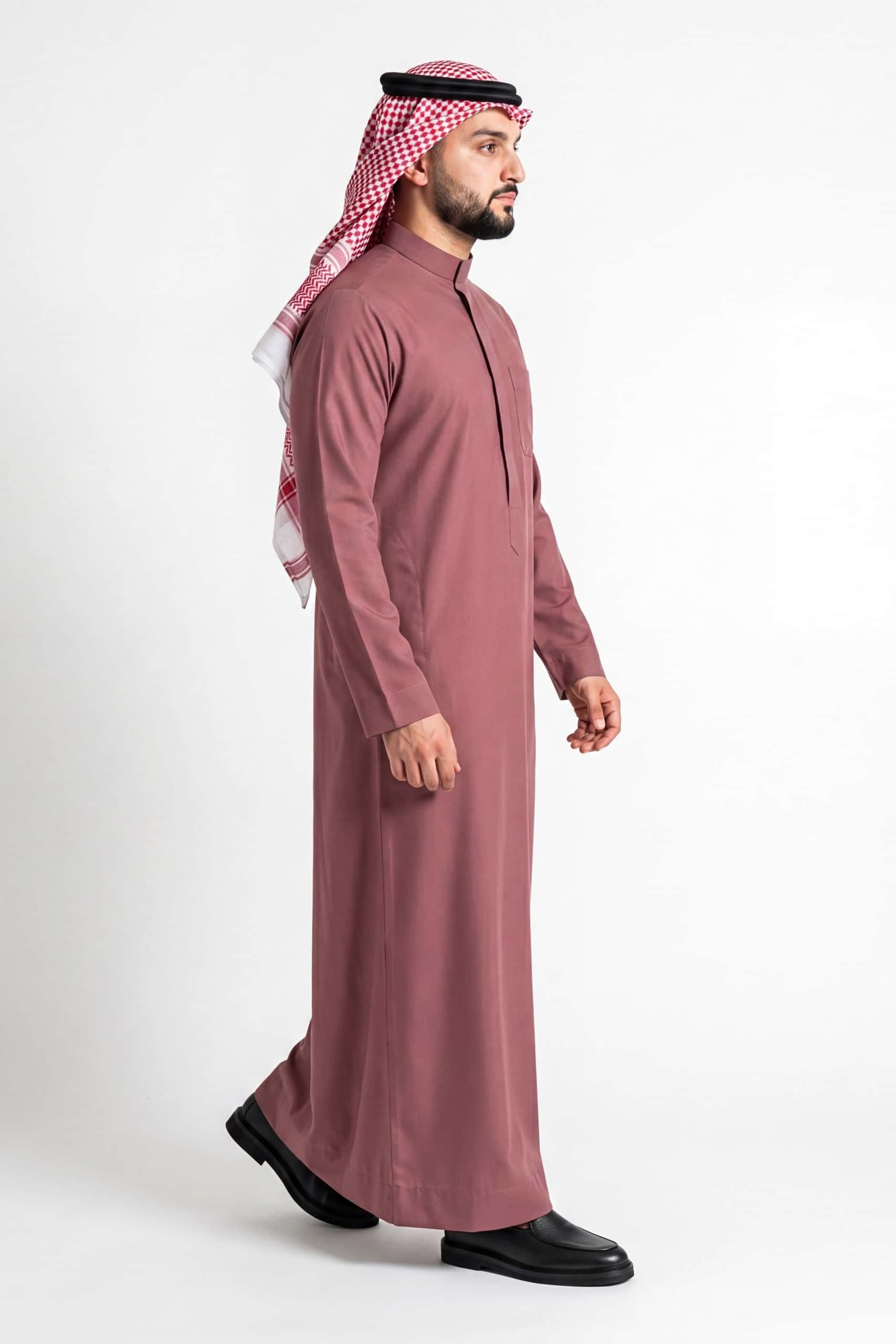 Dusty Rose Saudi Thobe 2