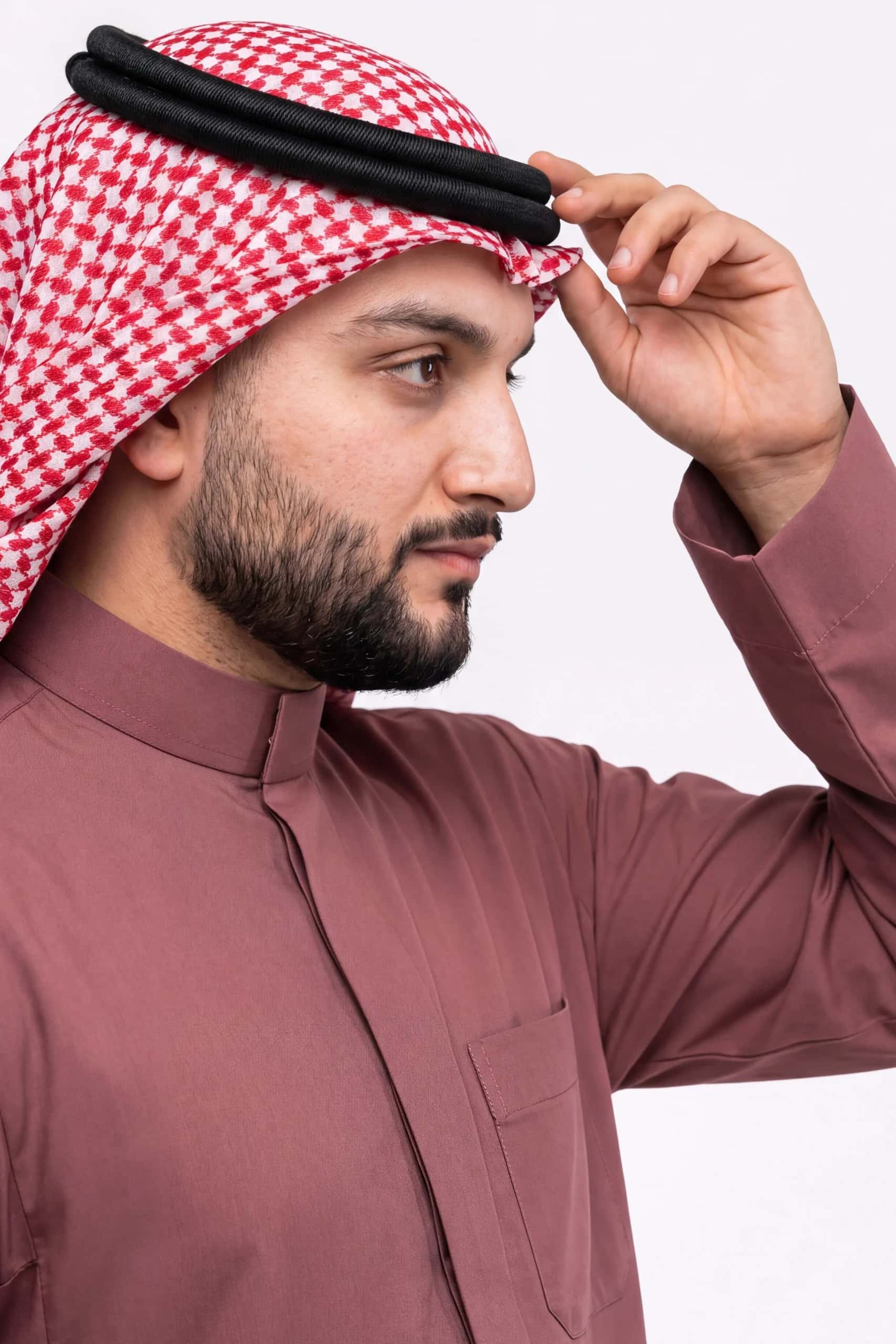 Dusty Rose Saudi Thobe 4