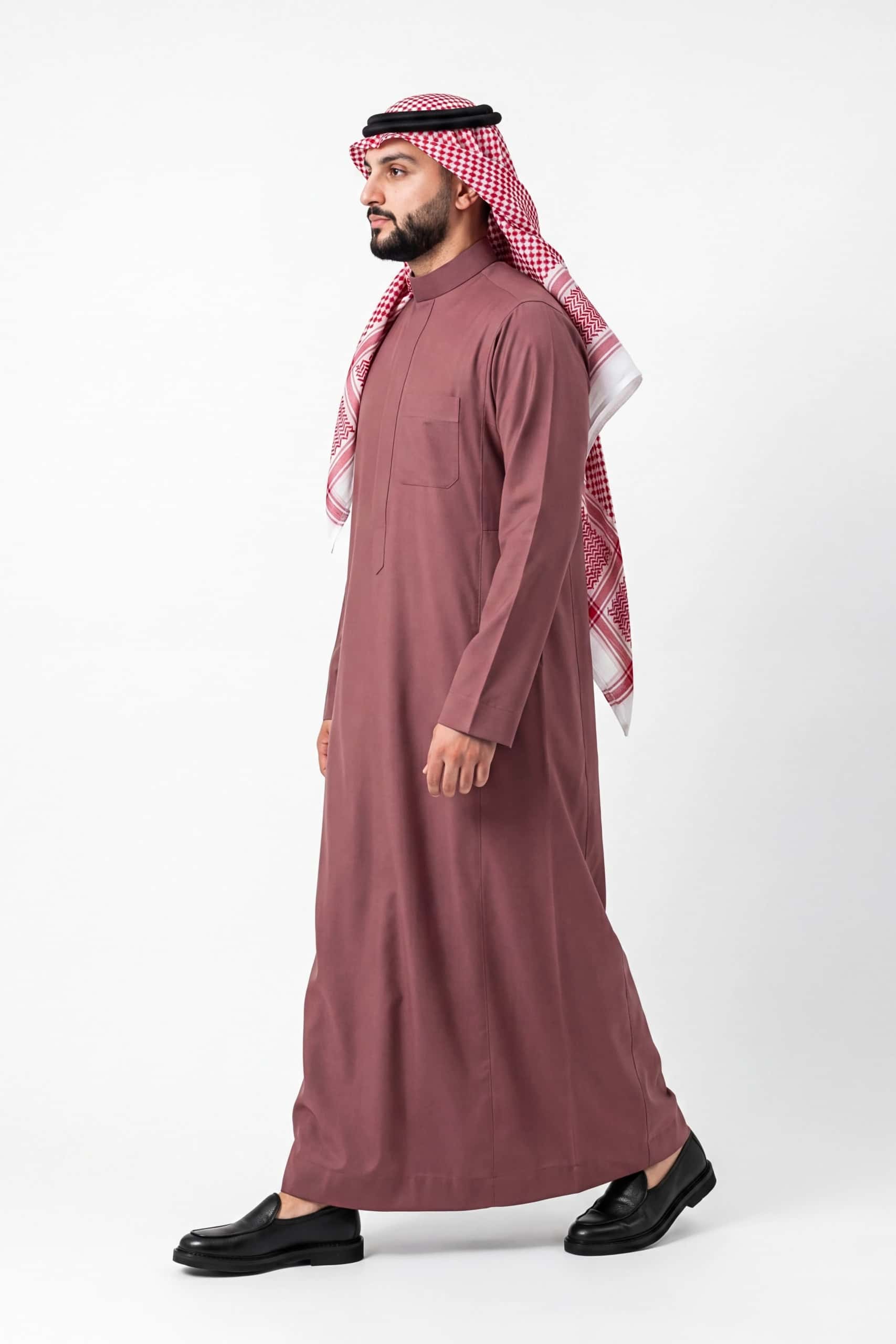 Dusty Rose Saudi Thobe 5