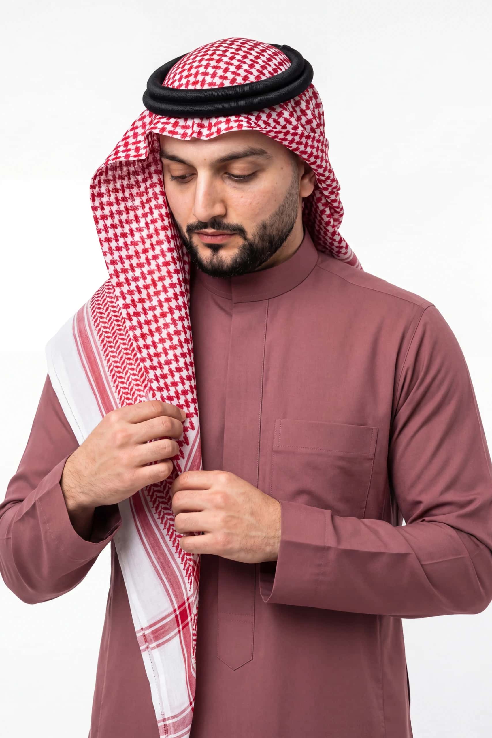 Dusty Rose Saudi Thobe 8