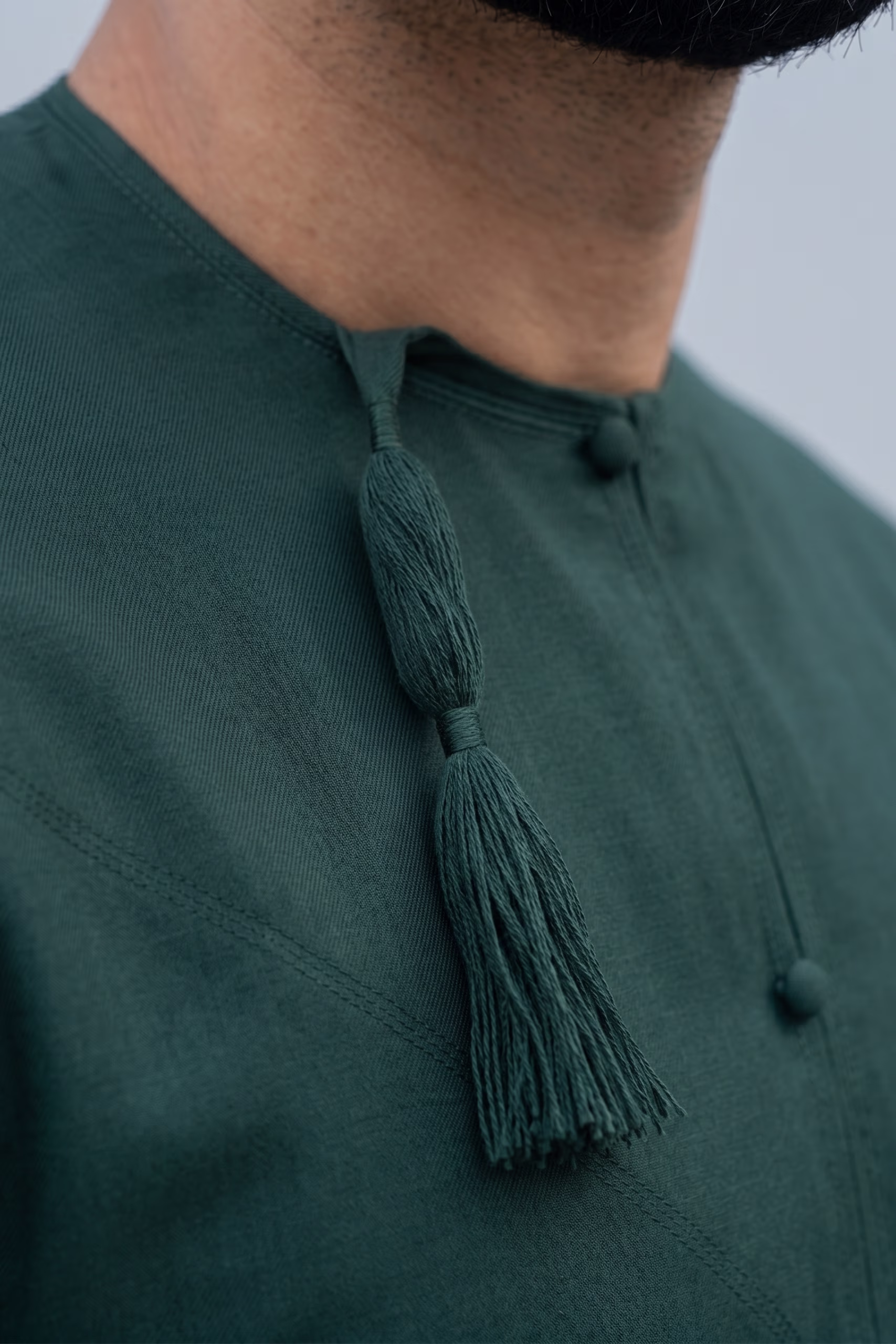 Forest Green Omani Dishdasha 4