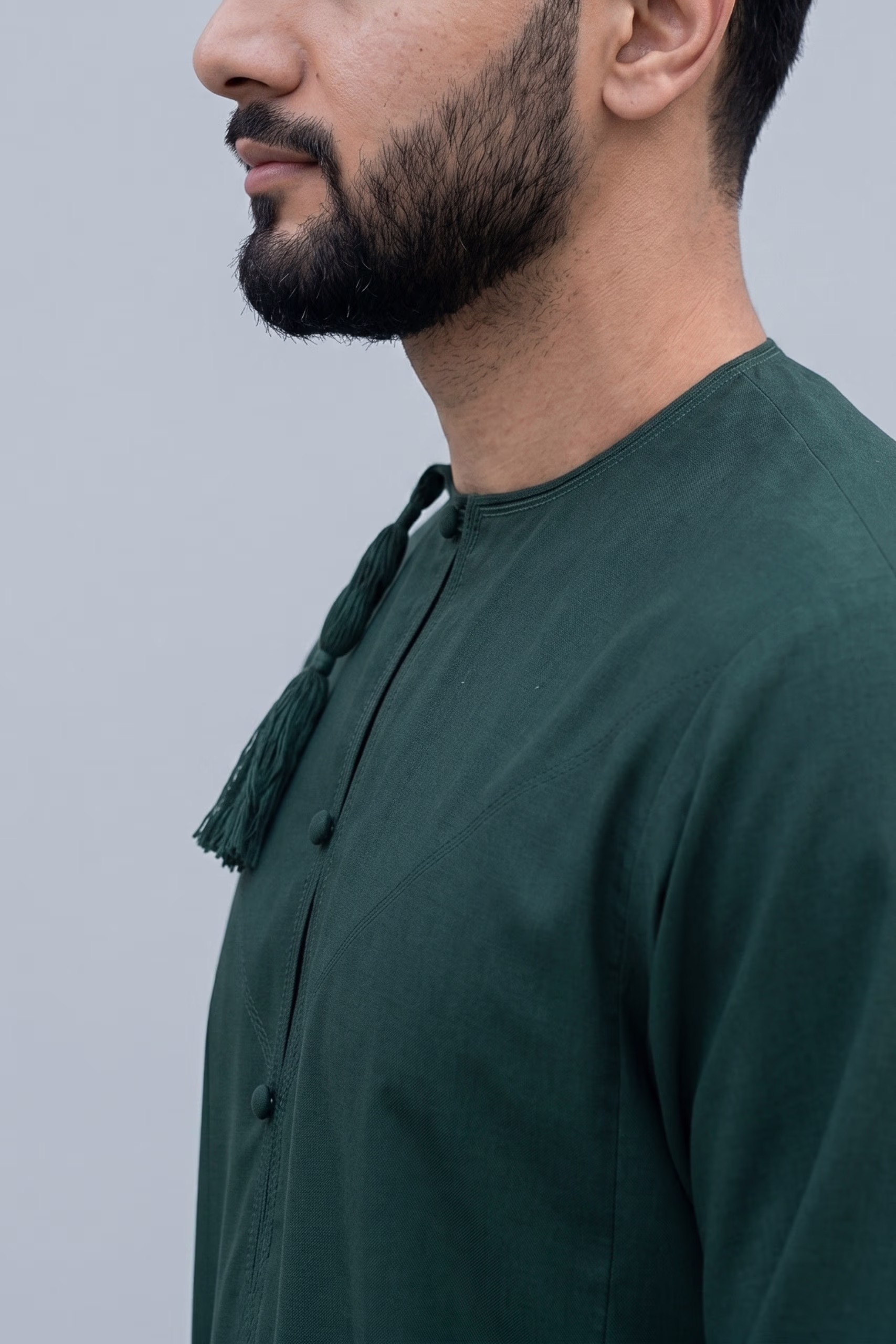 Forest Green Omani Dishdasha 6