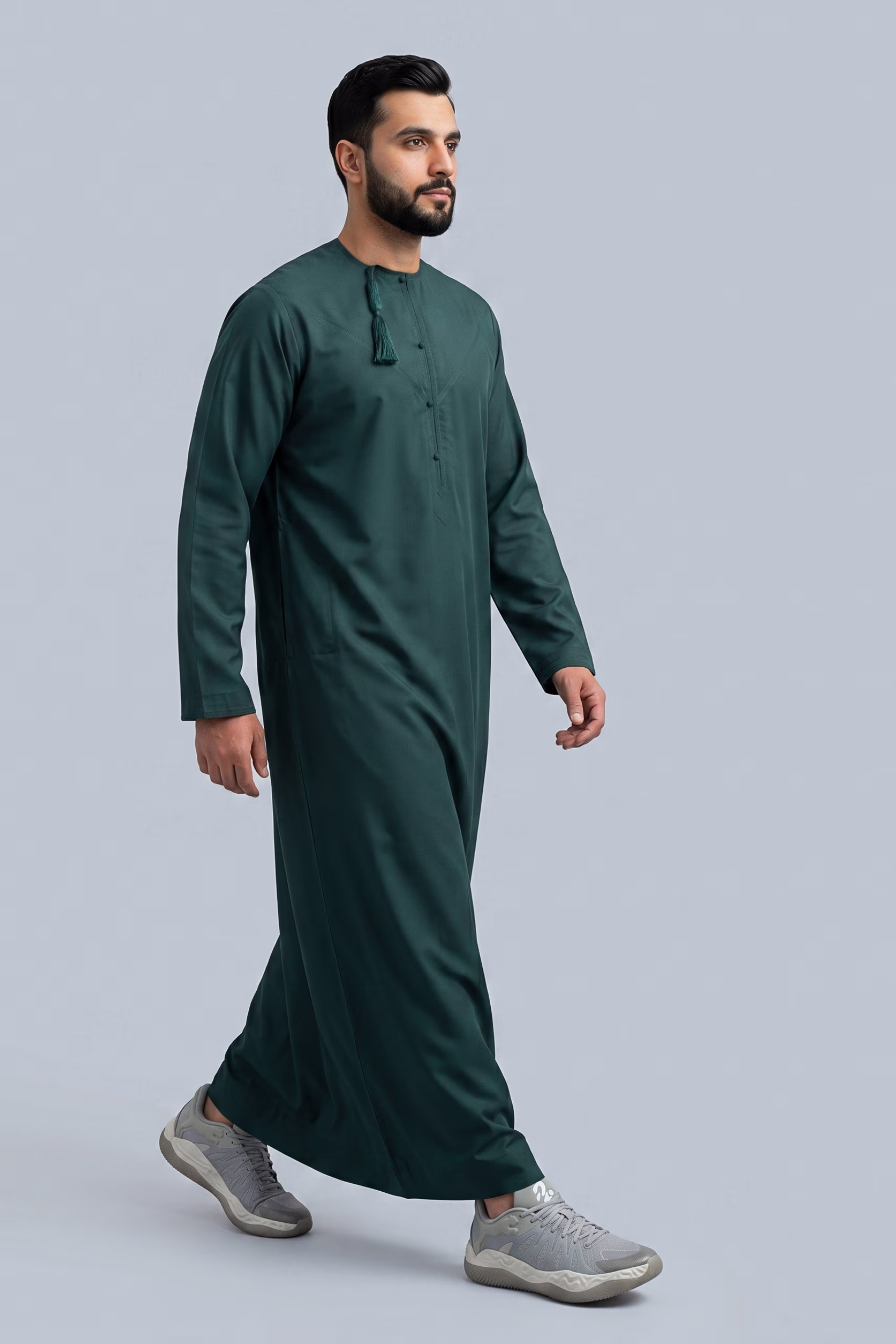 Forest Green Omani Dishdasha 7