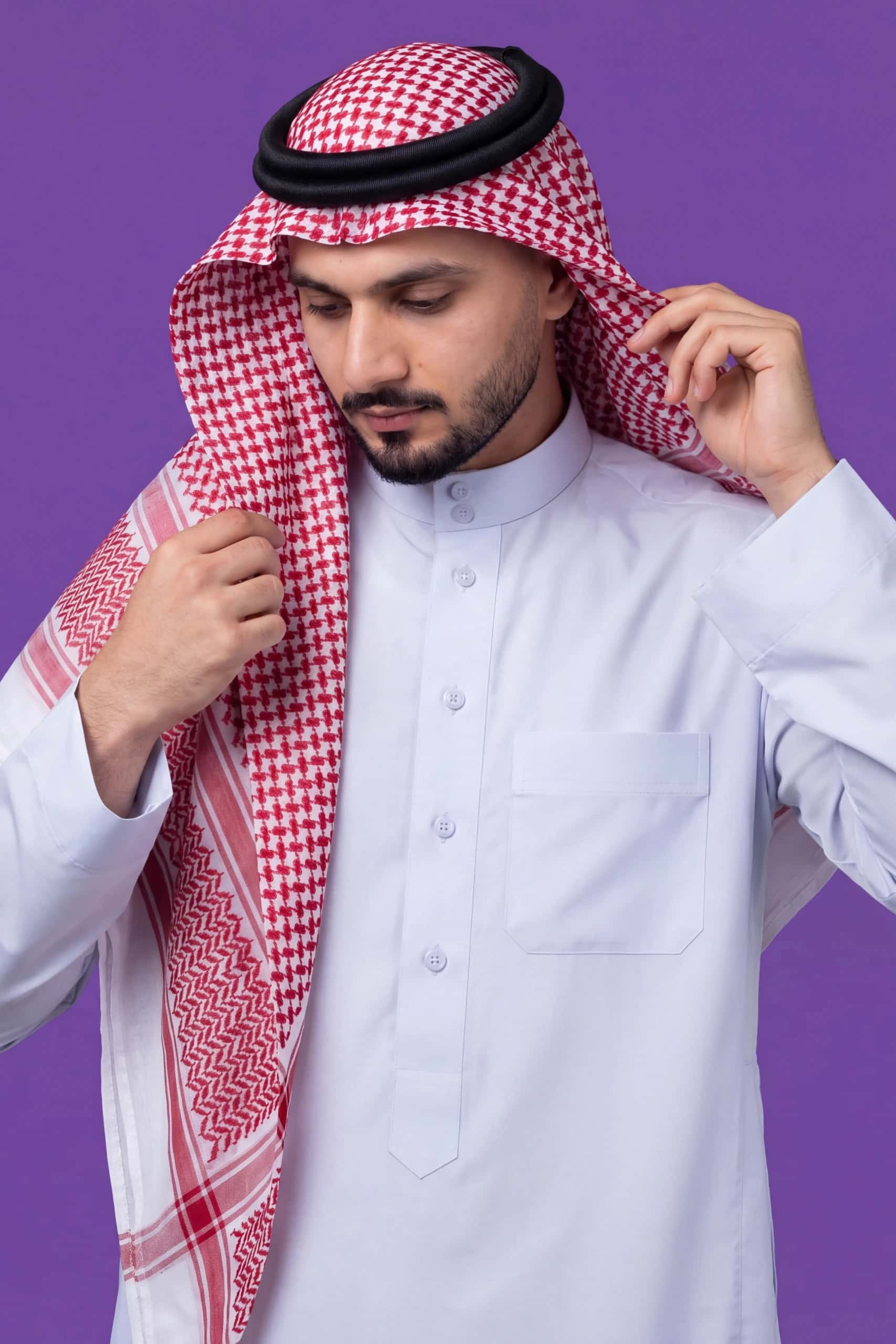 Glacier White Saudi Thobe 6