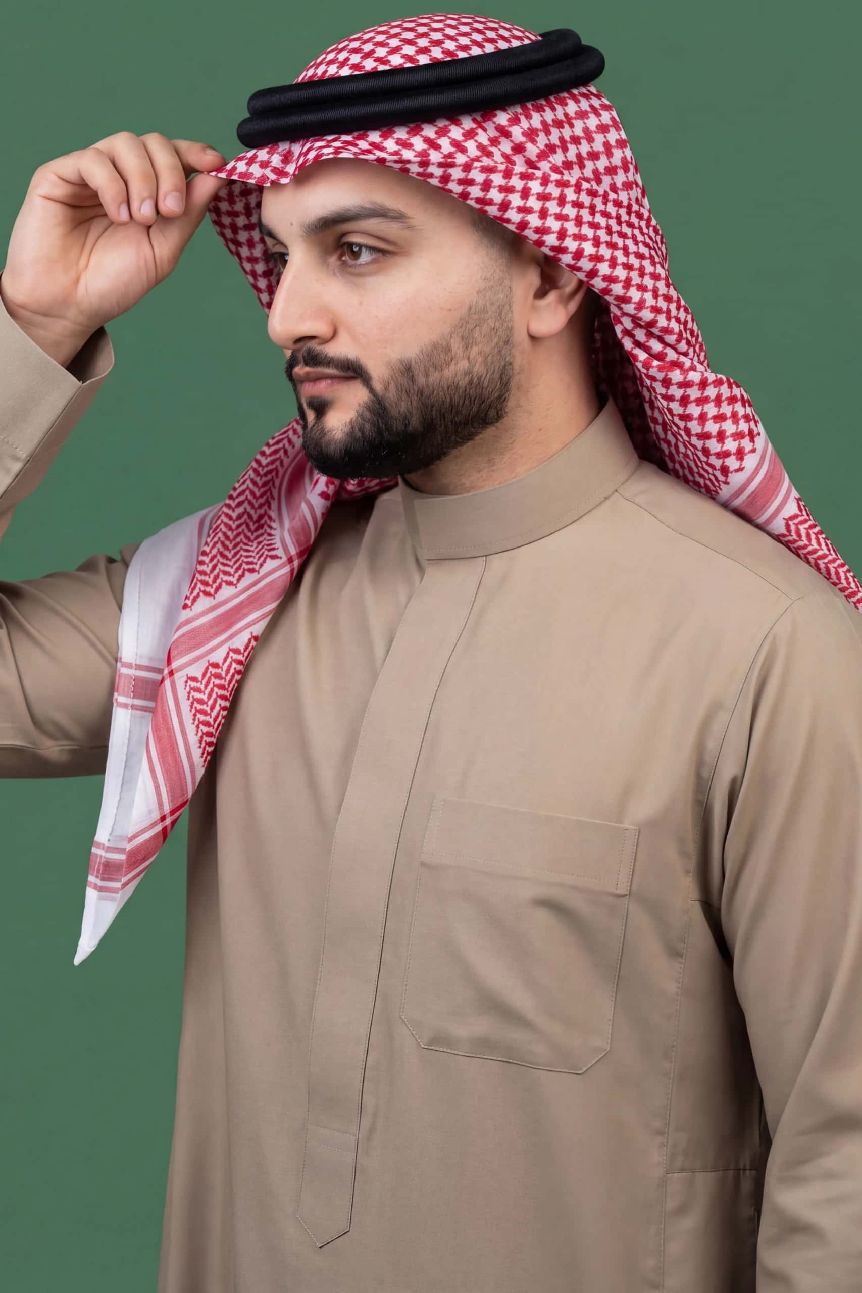 Khaki Beige Saudi Thobe 11