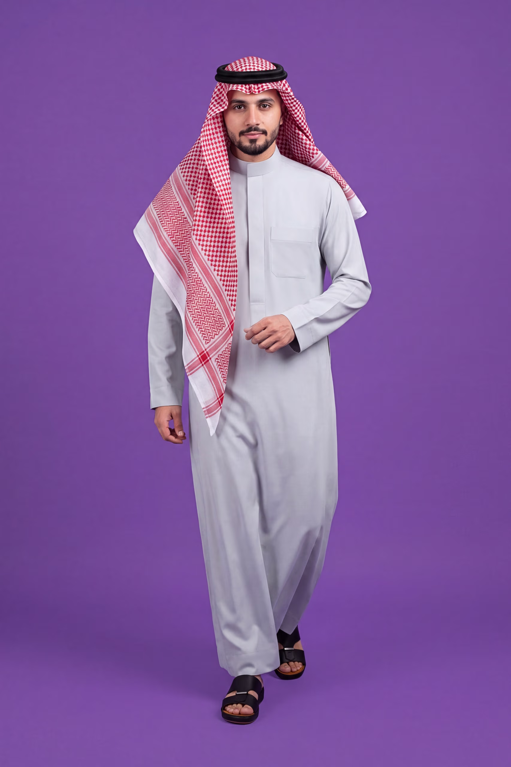 Light Grey Saudi Thobe 3