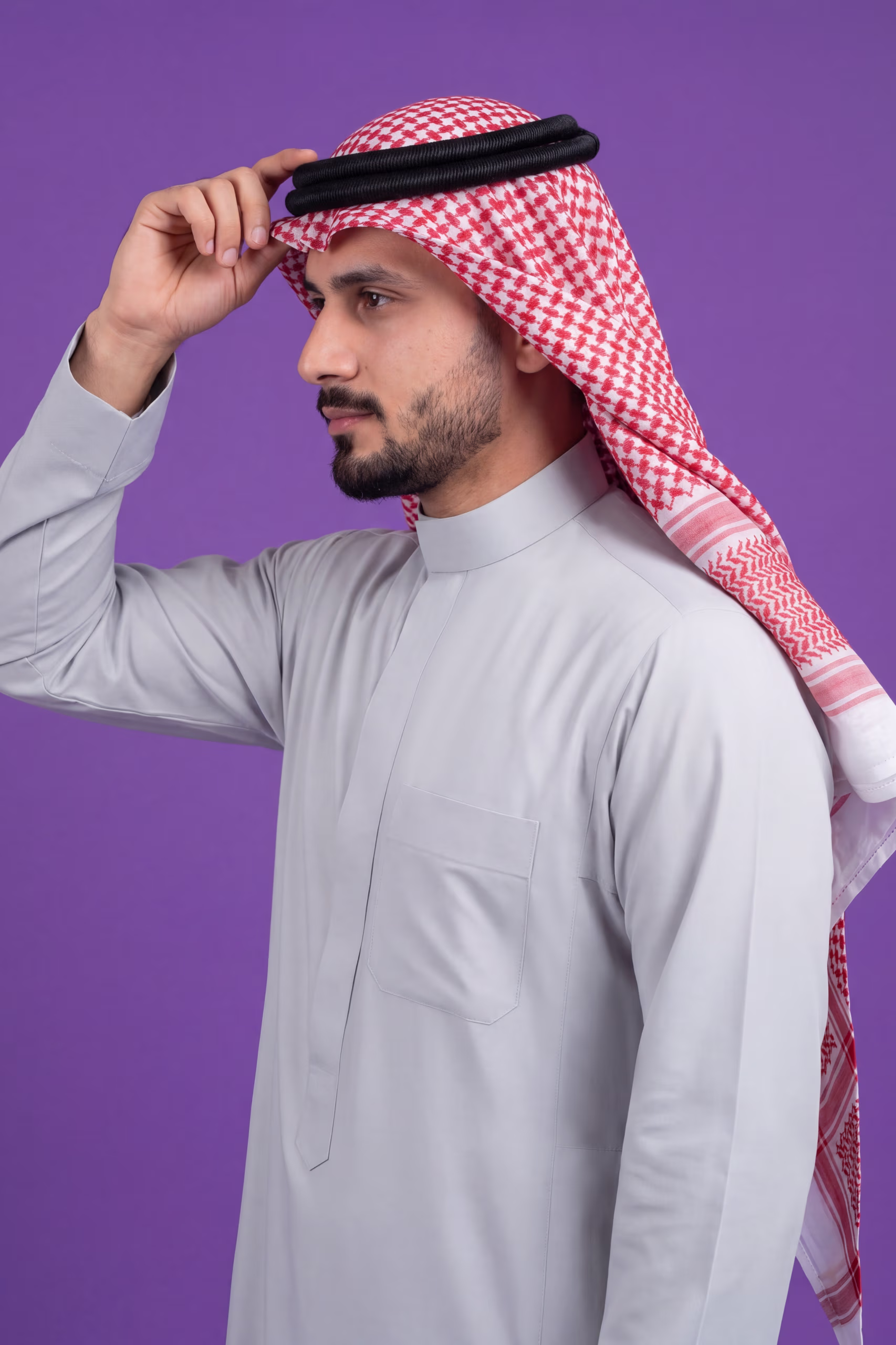 Light Grey Saudi Thobe 9