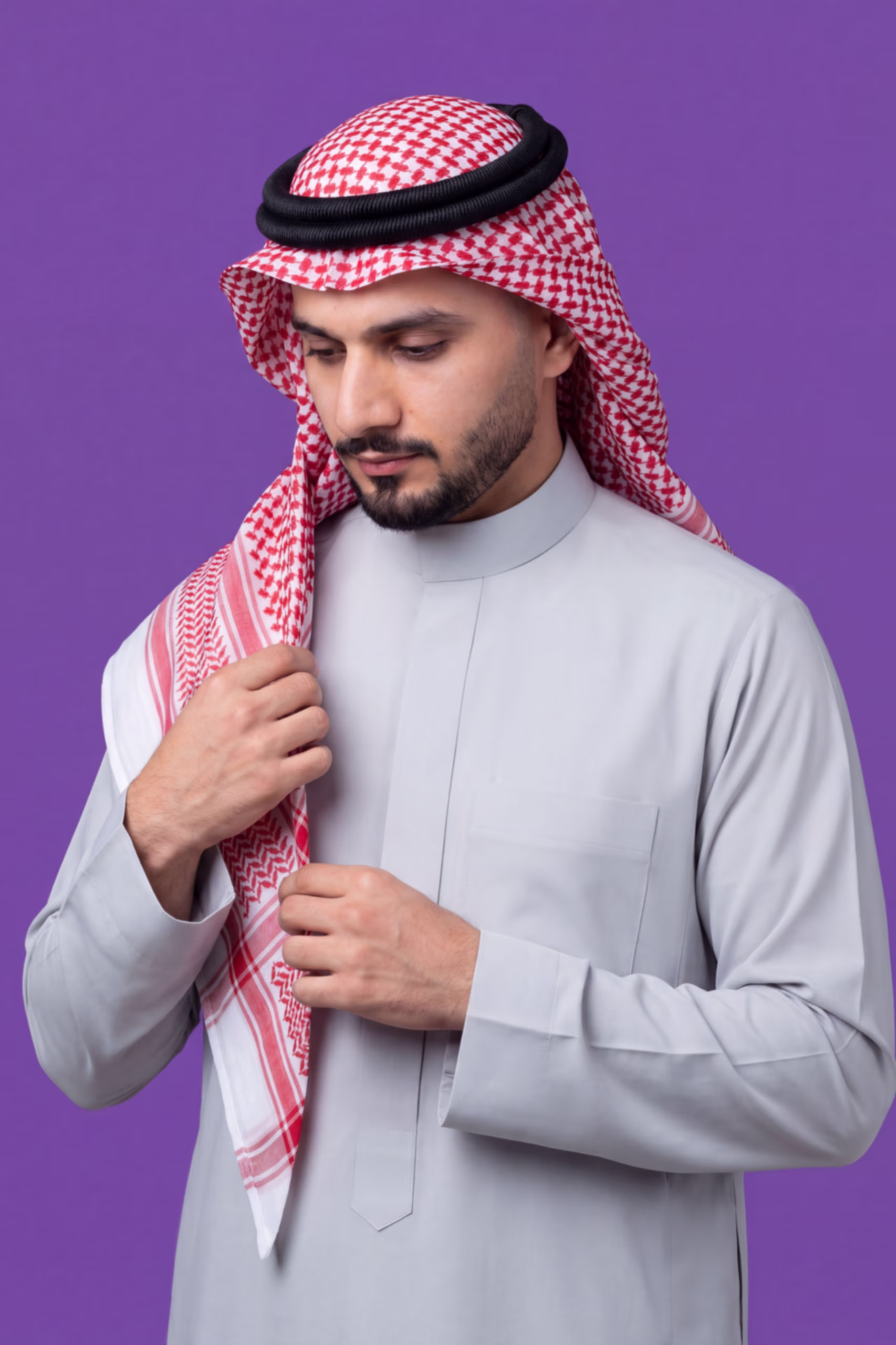 Light Grey Saudi Thobe 7