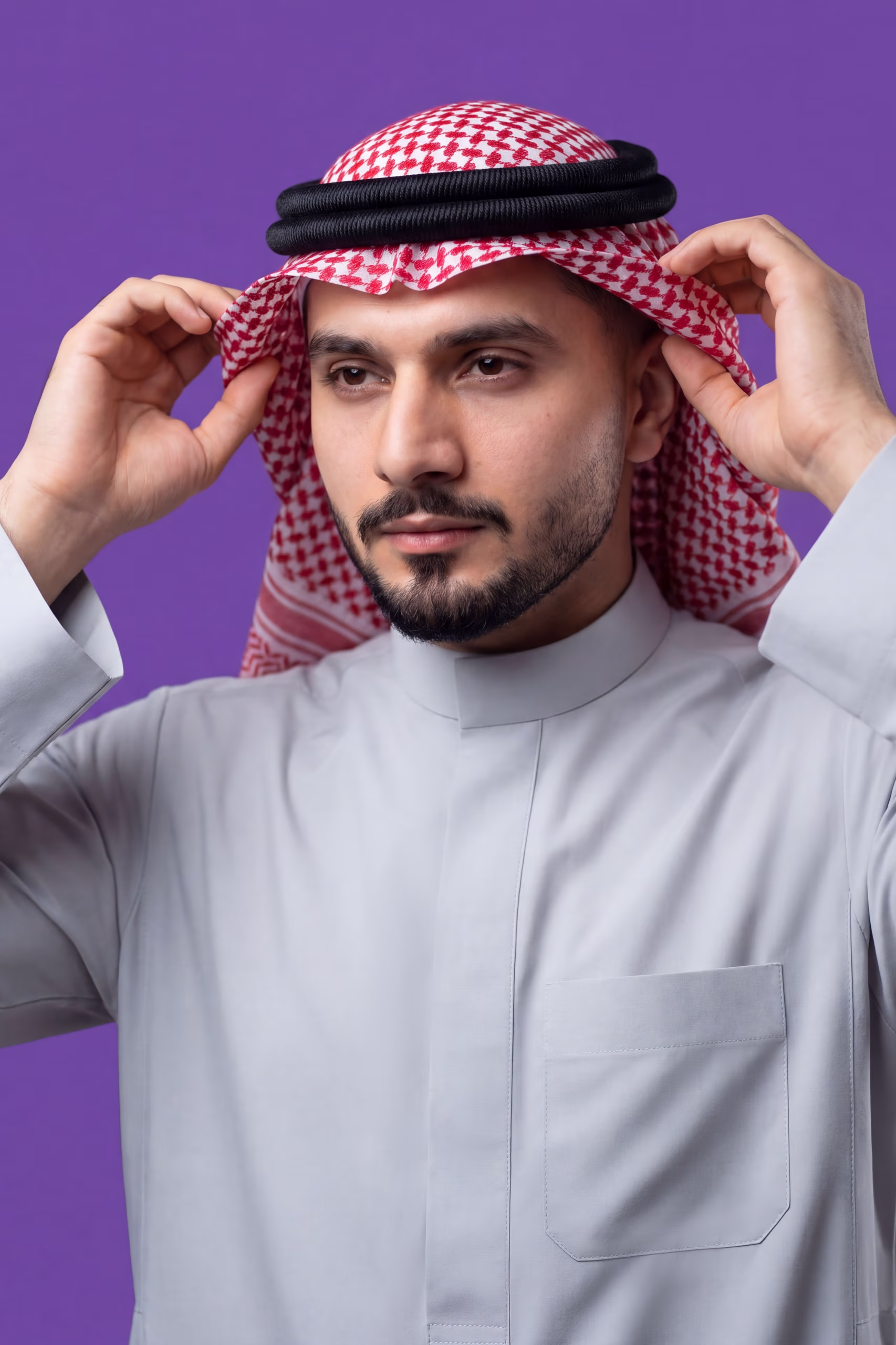 Light Grey Saudi Thobe 5