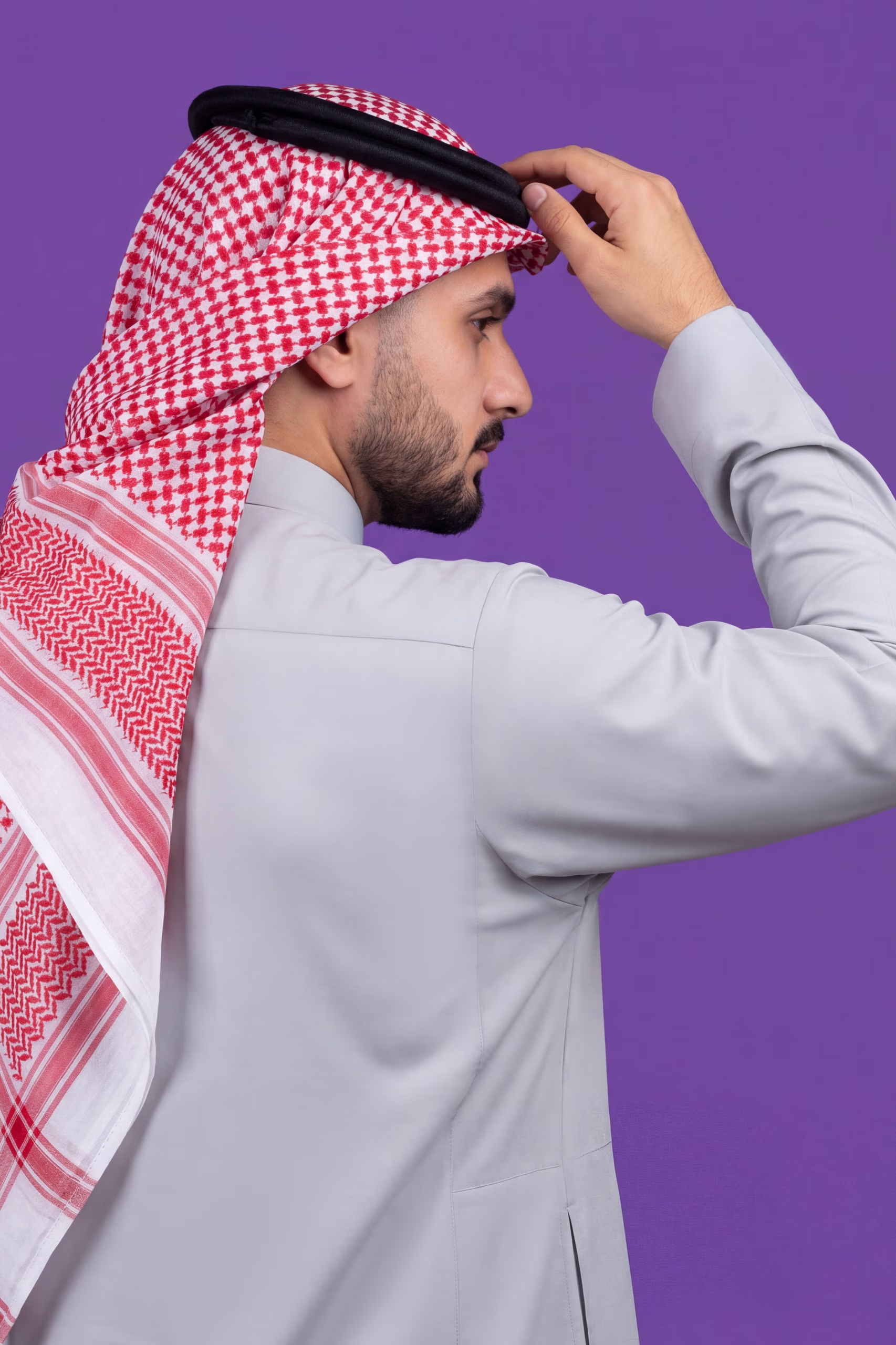 Light Grey Saudi Thobe 4