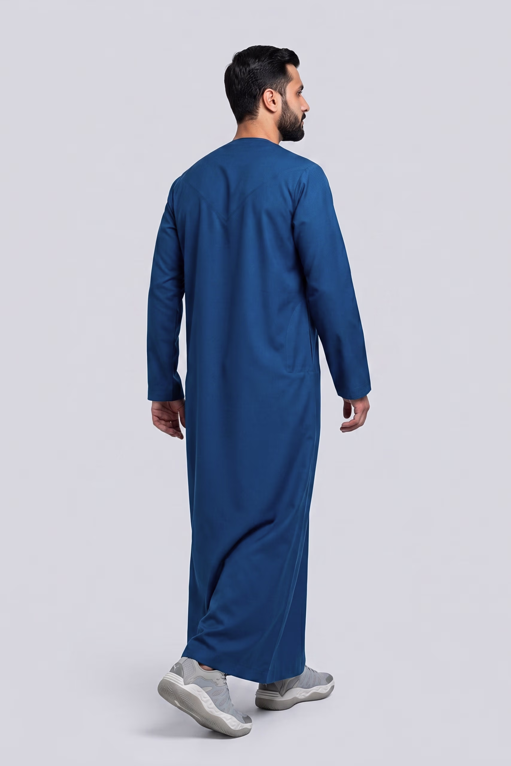 Navy Blue Omani Dishdasha 10