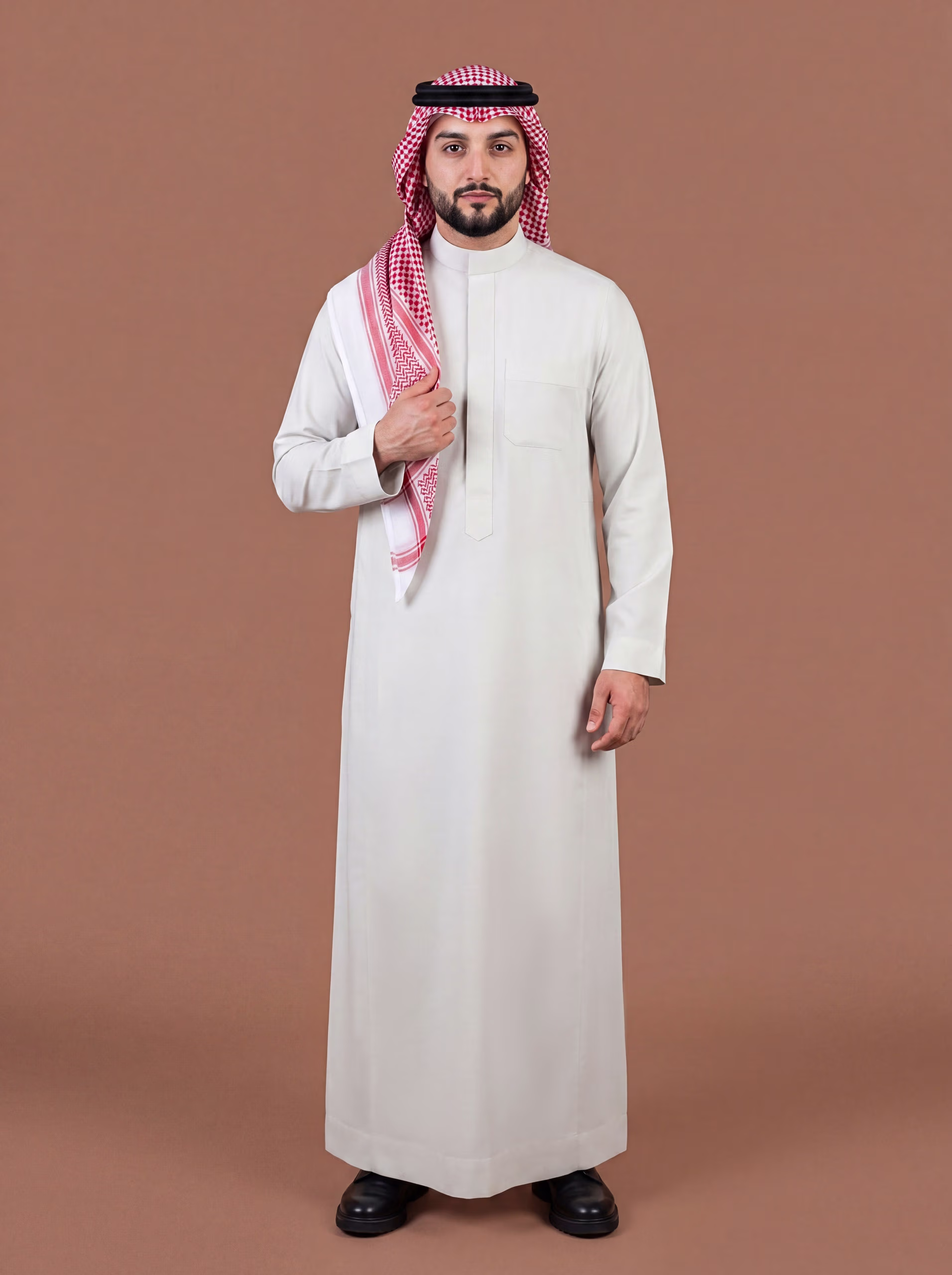 Soft White Saudi Thobe 7