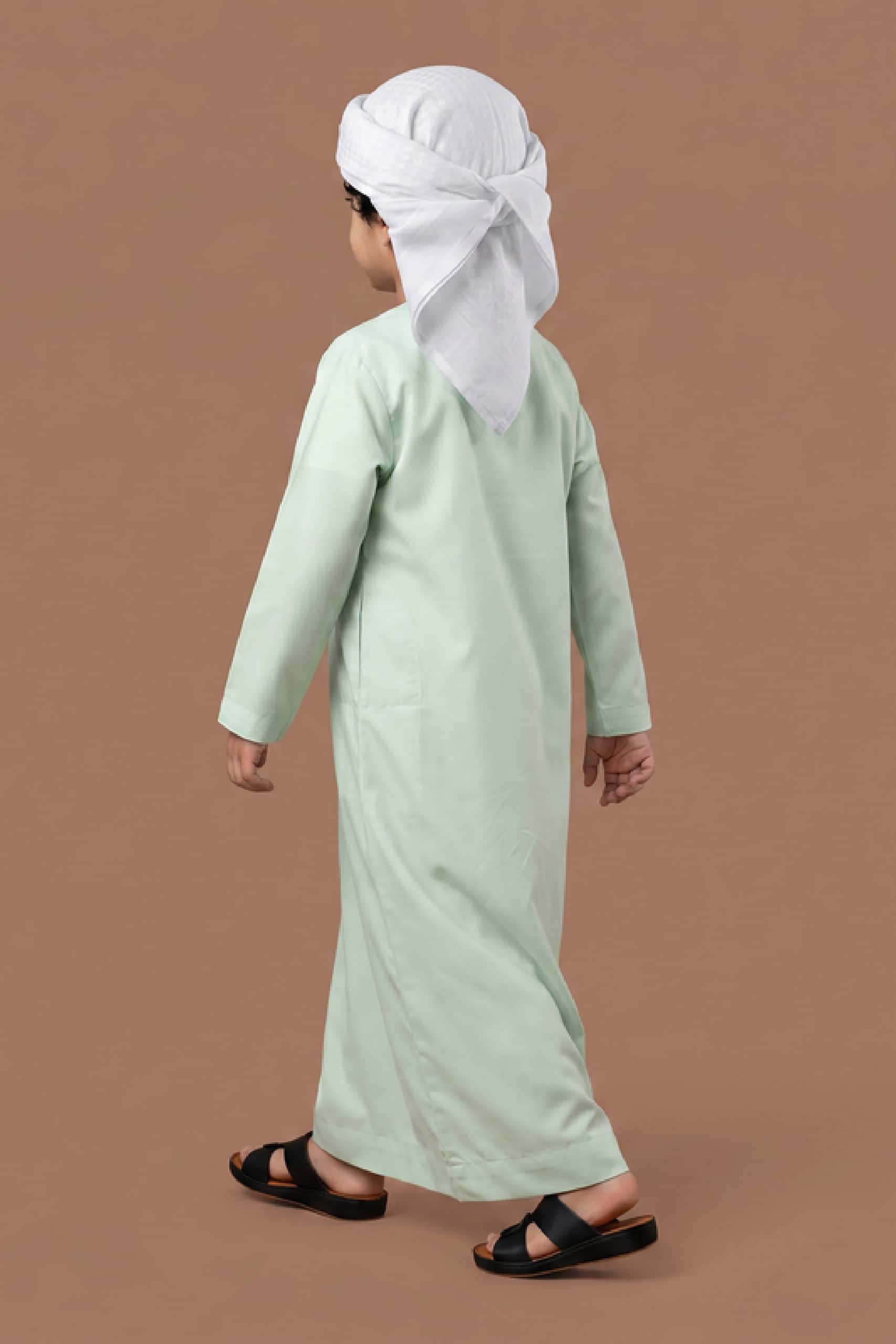 Tender Pastel Green Kids Kandora 2