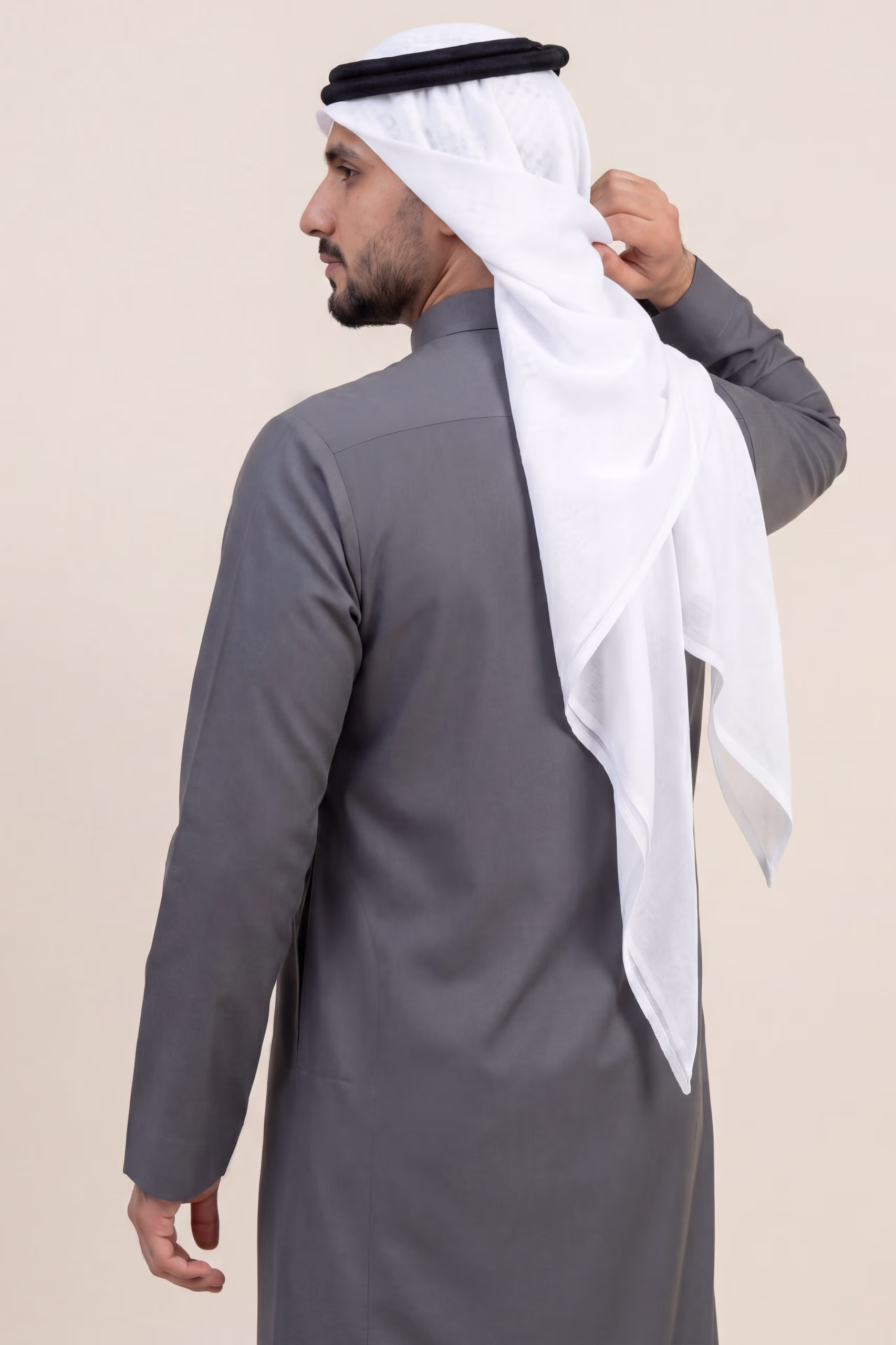 Dark Grey Saudi Thobe 9