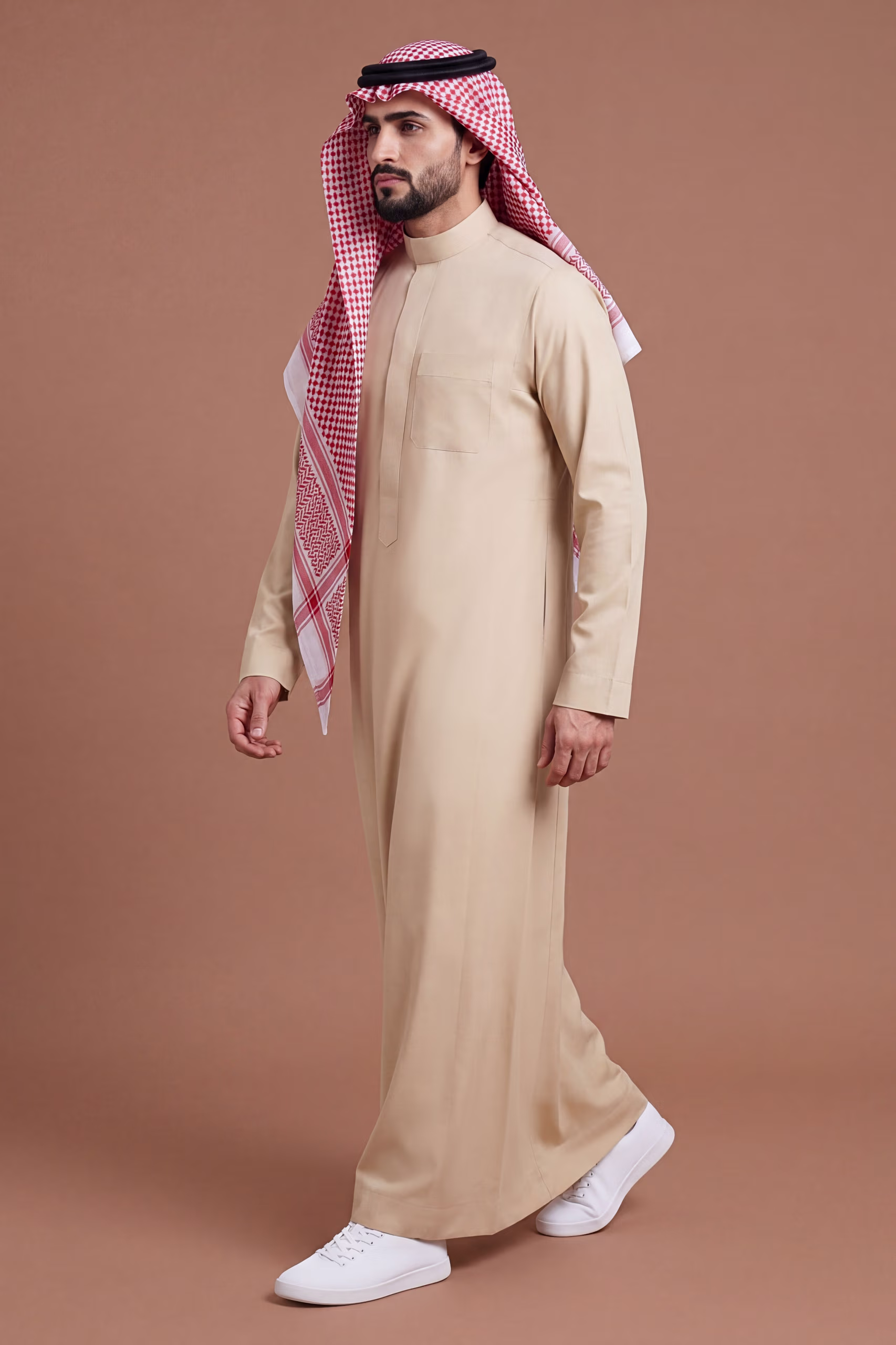 Pale Yellow Saudi Thobe 7