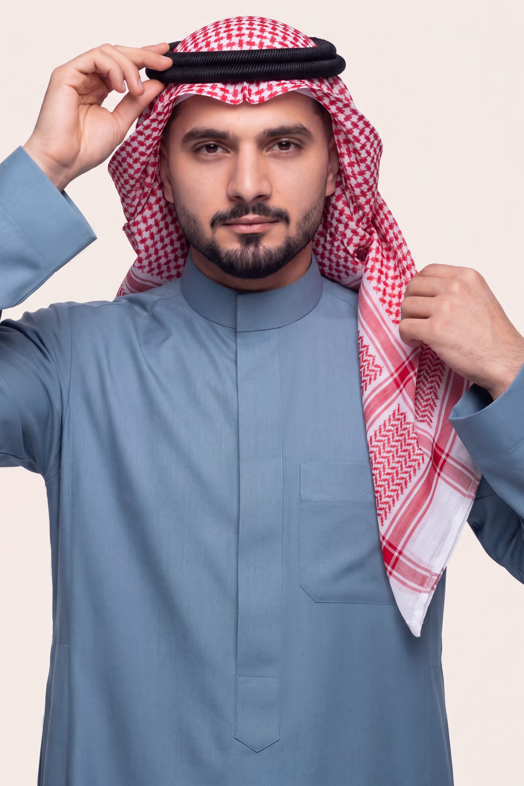 Soft Blue Saudi Thobe 2