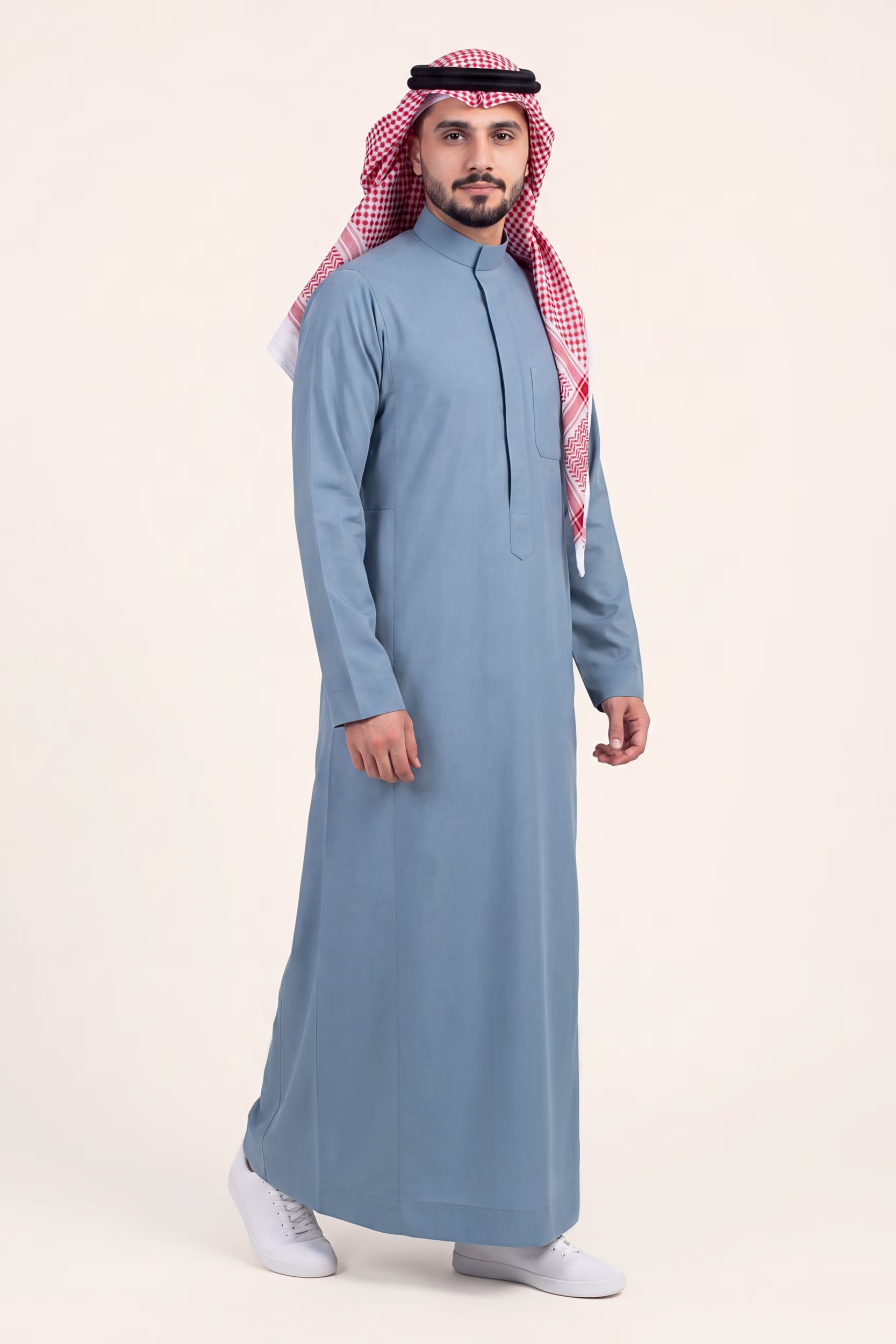 Soft Blue Saudi Thobe 7