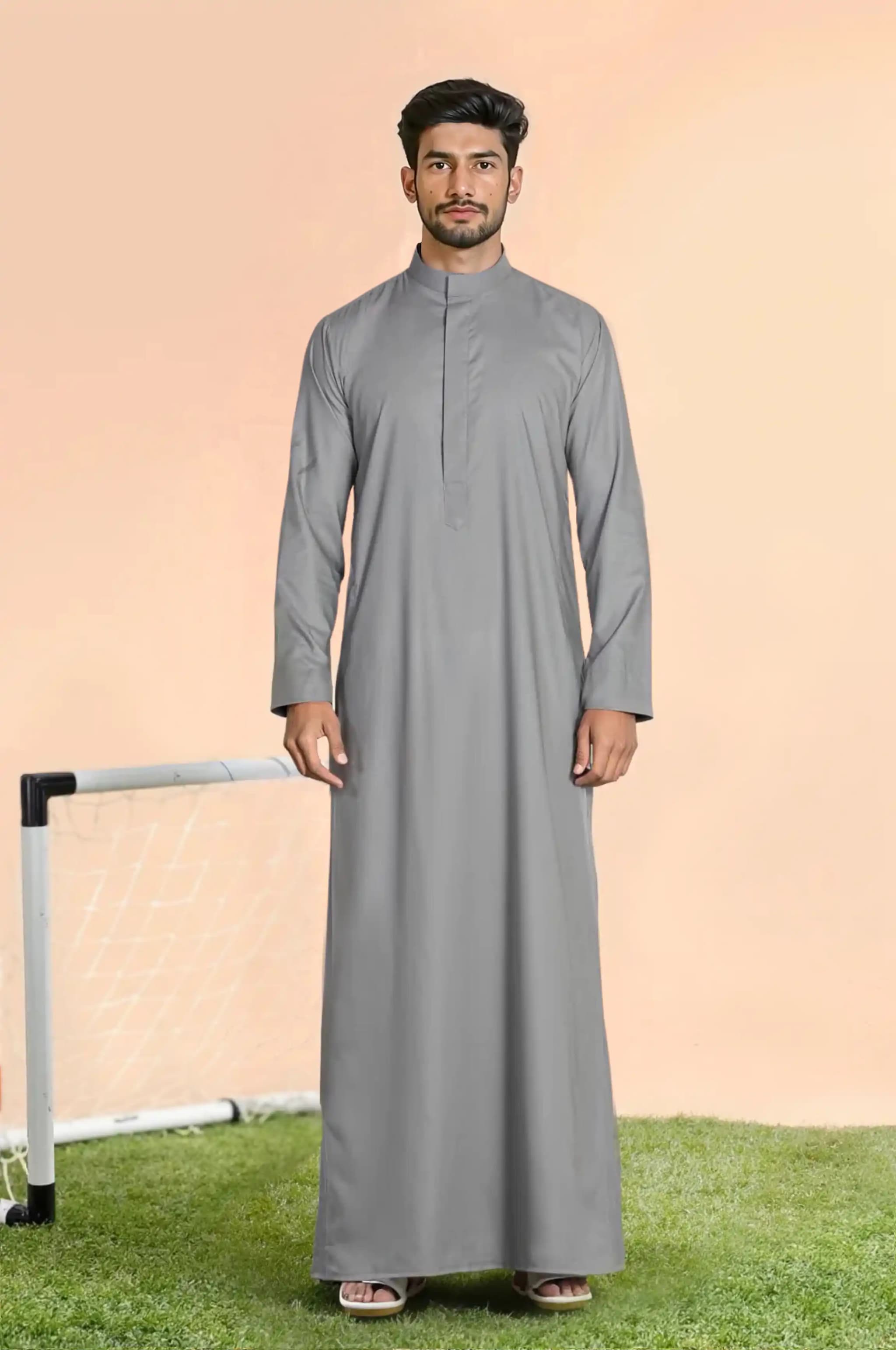White Emirati Thobe | By Shabab al Yola with Premium Japan Fabric - Elite Edition