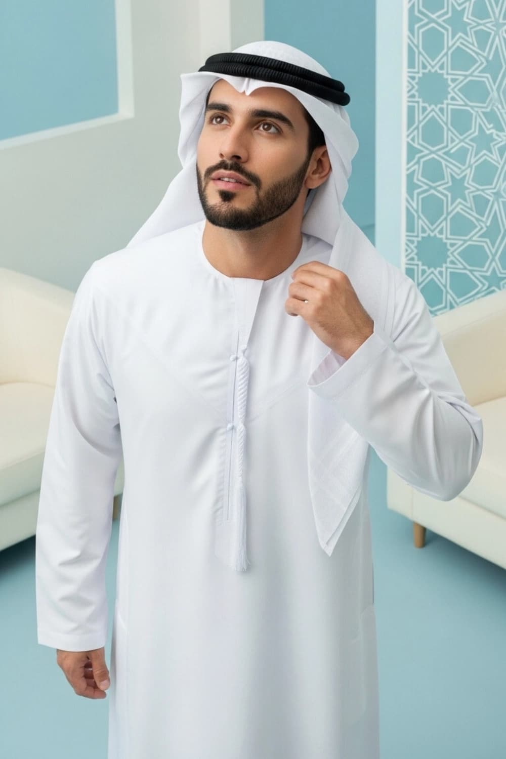 White Emirati Kandura (Summer) thumbnail 2