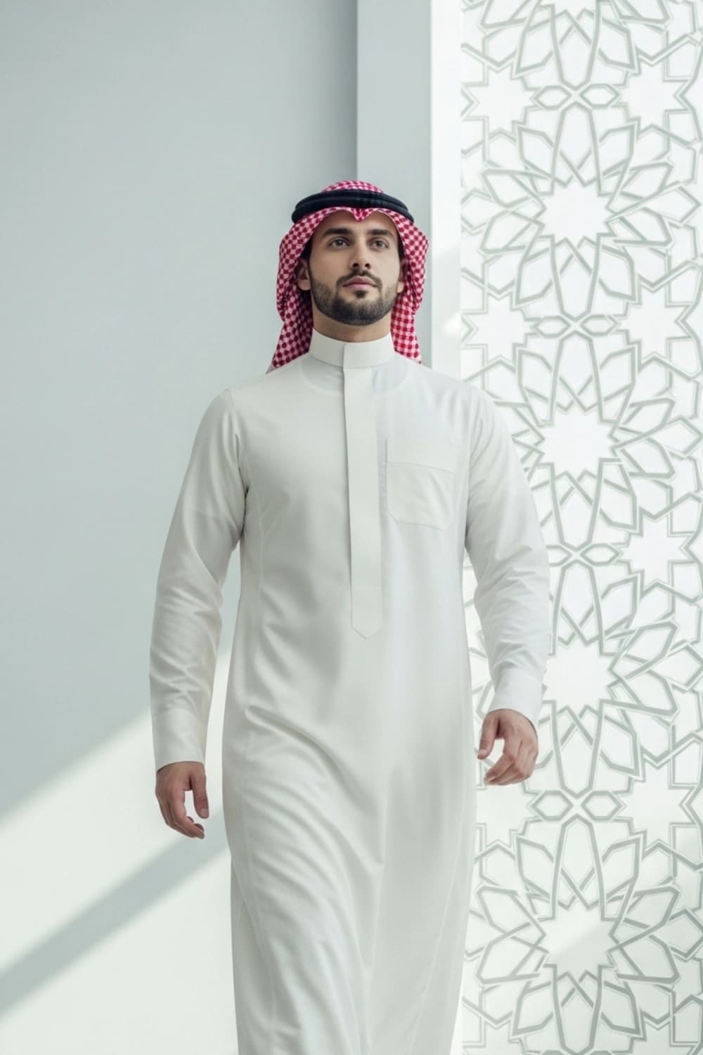 Cream Saudi Thobe | By Shabab al Yola with Premium Japan Fabric - Stellar Edition