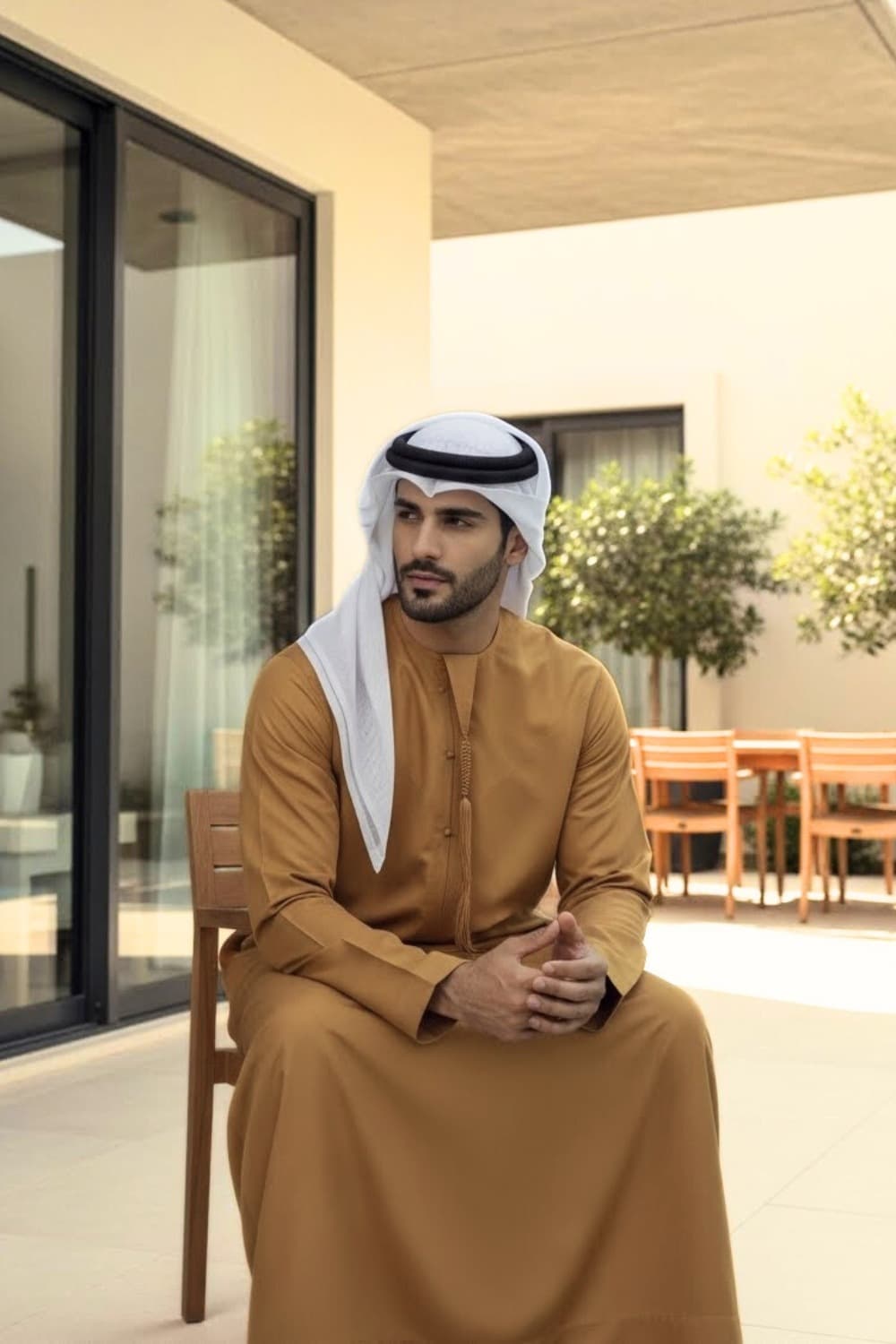 Montgomery Wool Kandora — Mustard | Winter Collection - 2