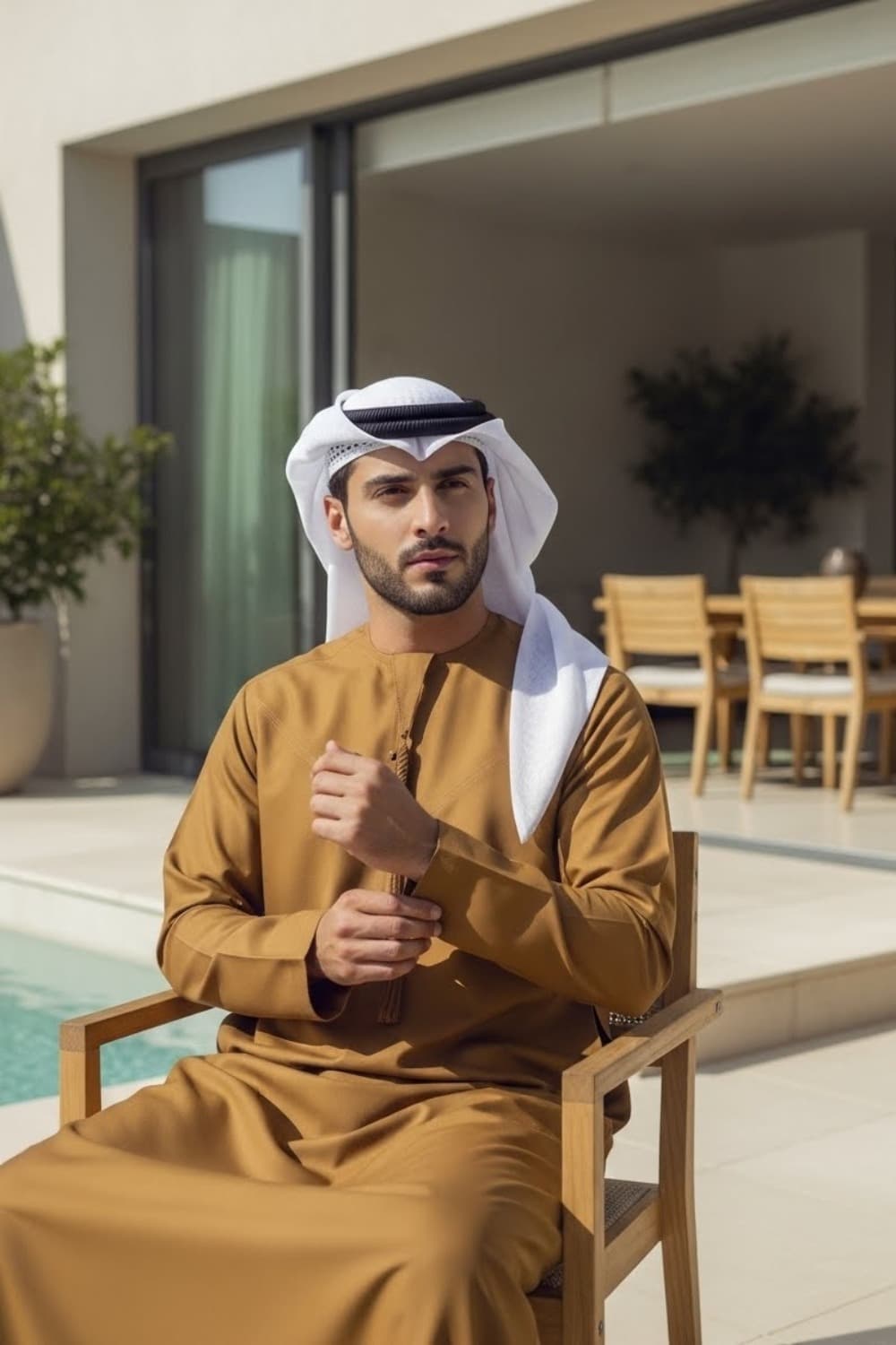 Montgomery Wool Kandora — Mustard | Winter Collection - 3