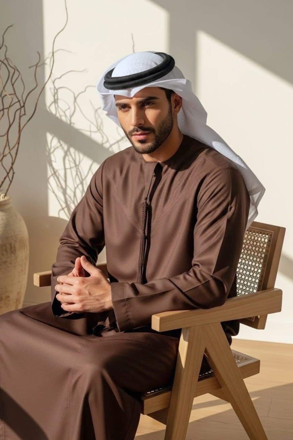 Montgomery Wool Kandora — Chocolate Brown | Winter Collection - 2