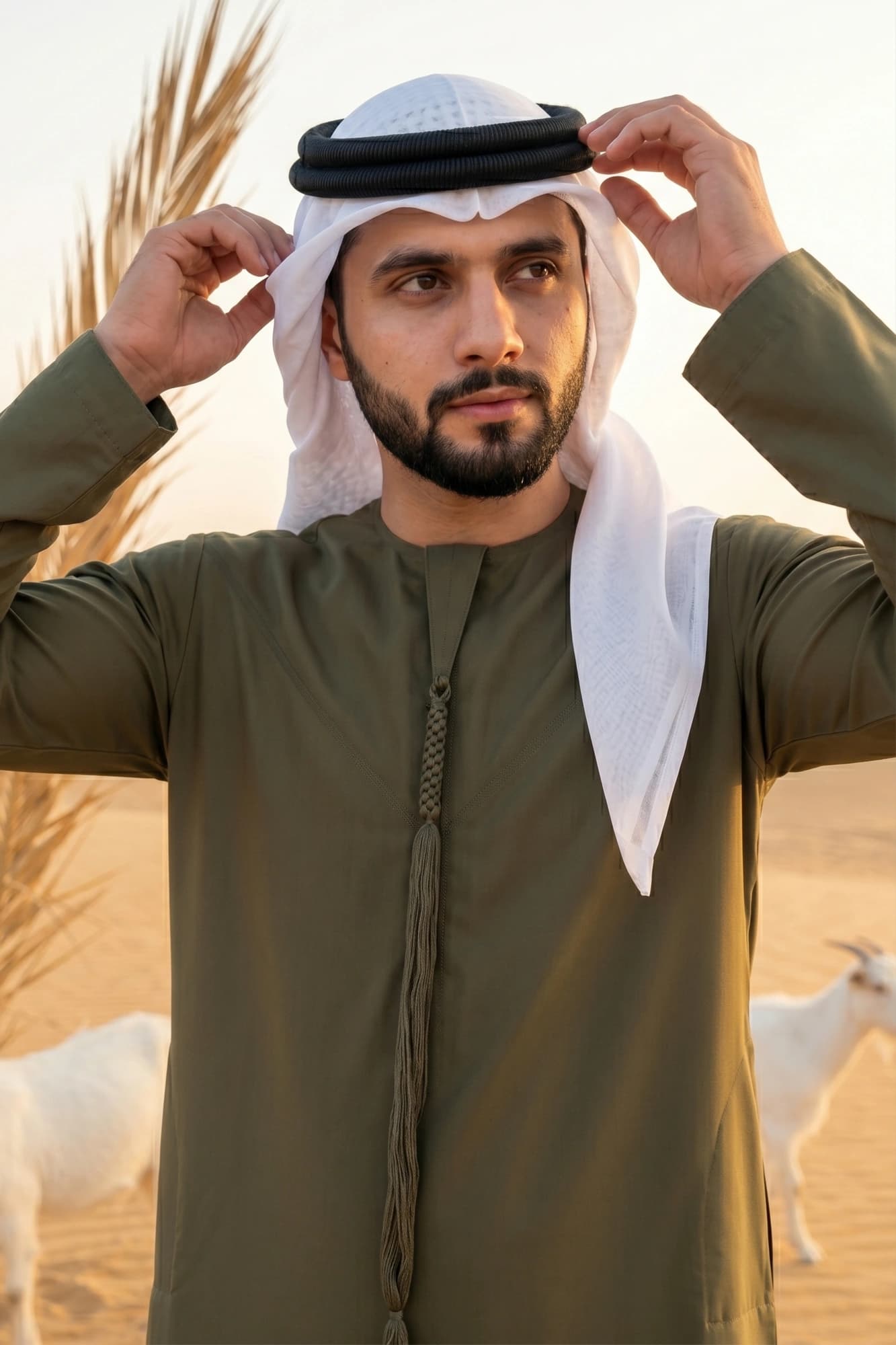 Loden Green Emirati Kandora - 6