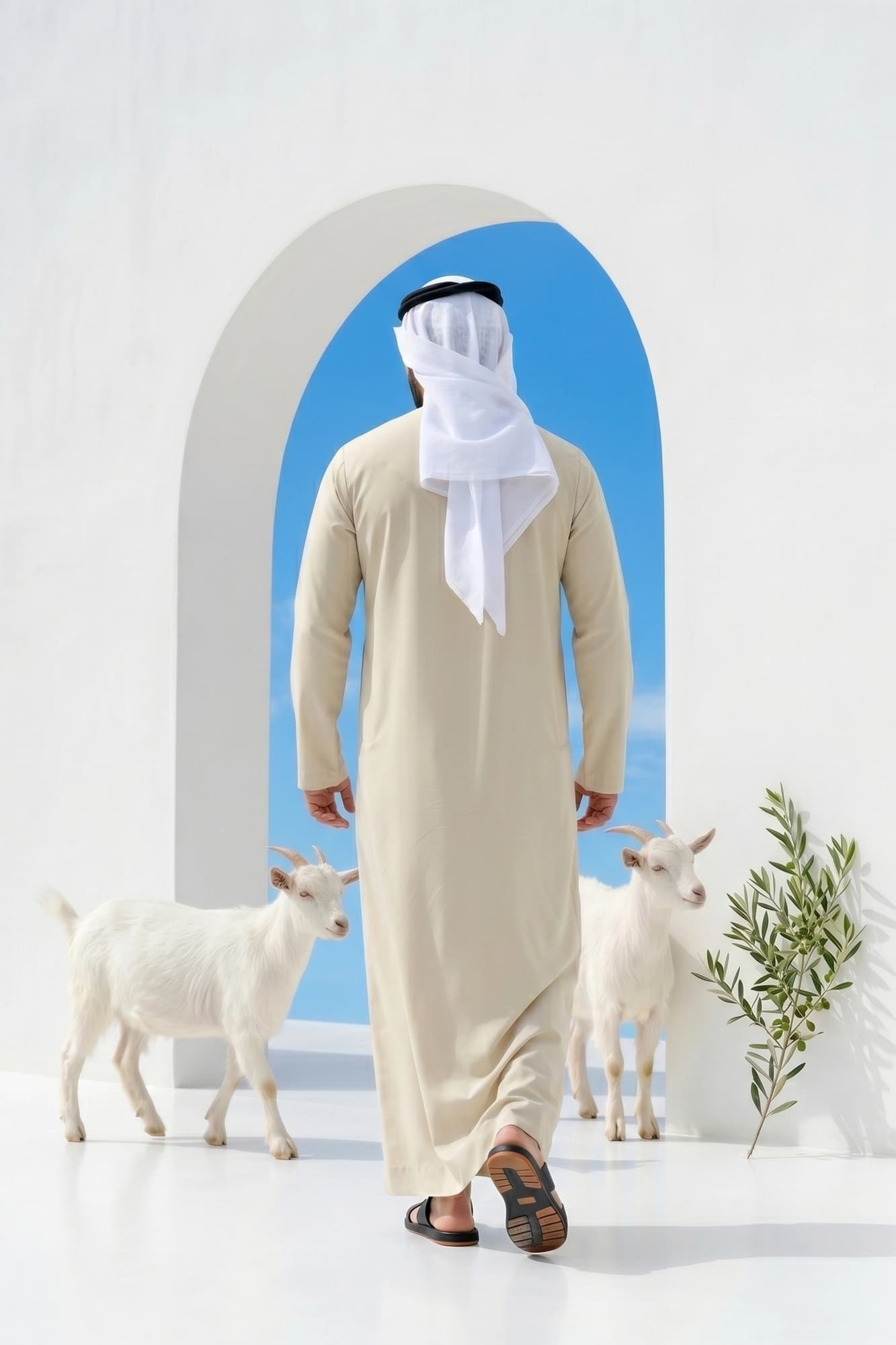 Pale Lemon Emirati Kandora - 3