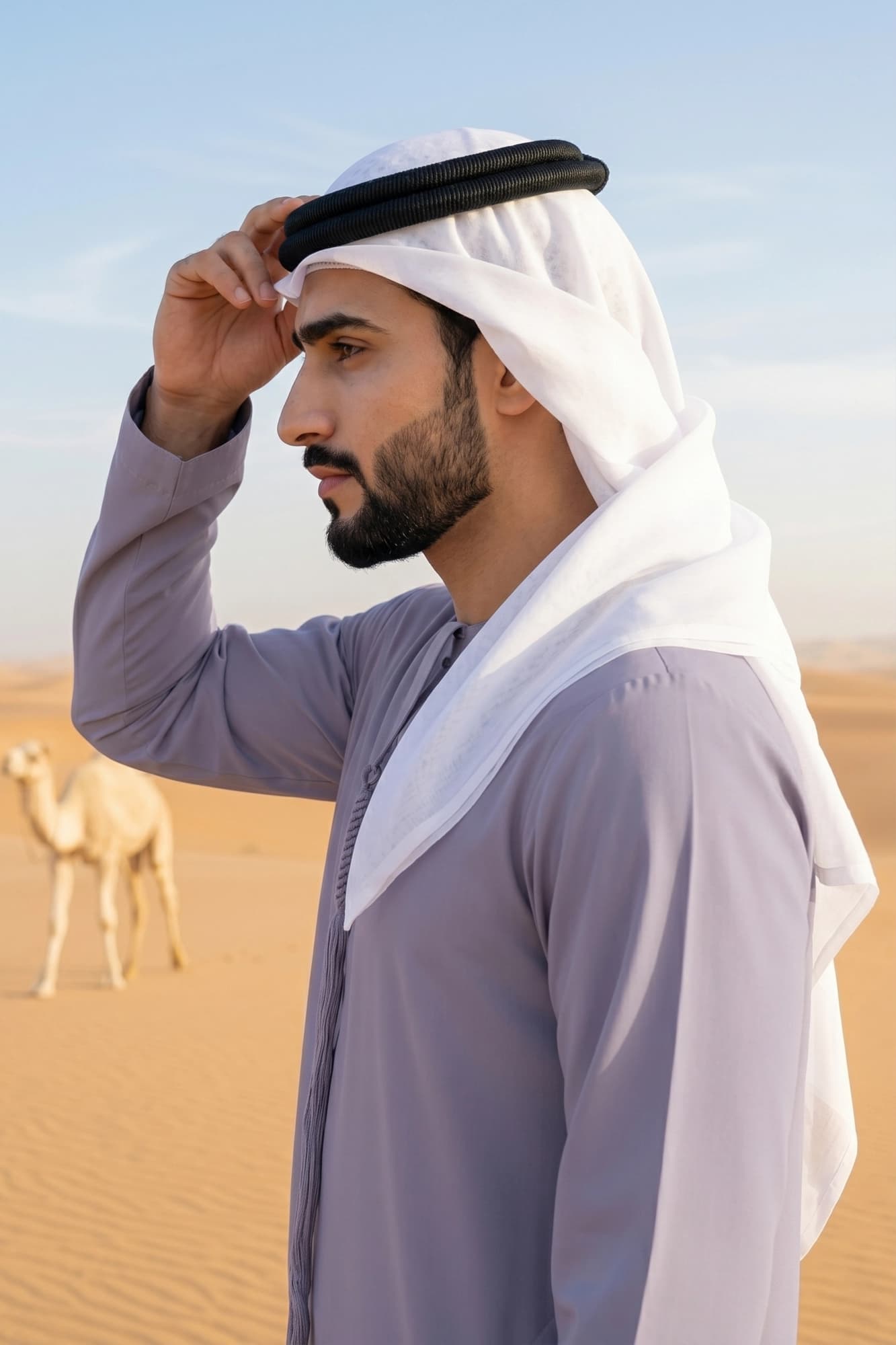 كندورة أميرية لون أميثيست الغبار - 3