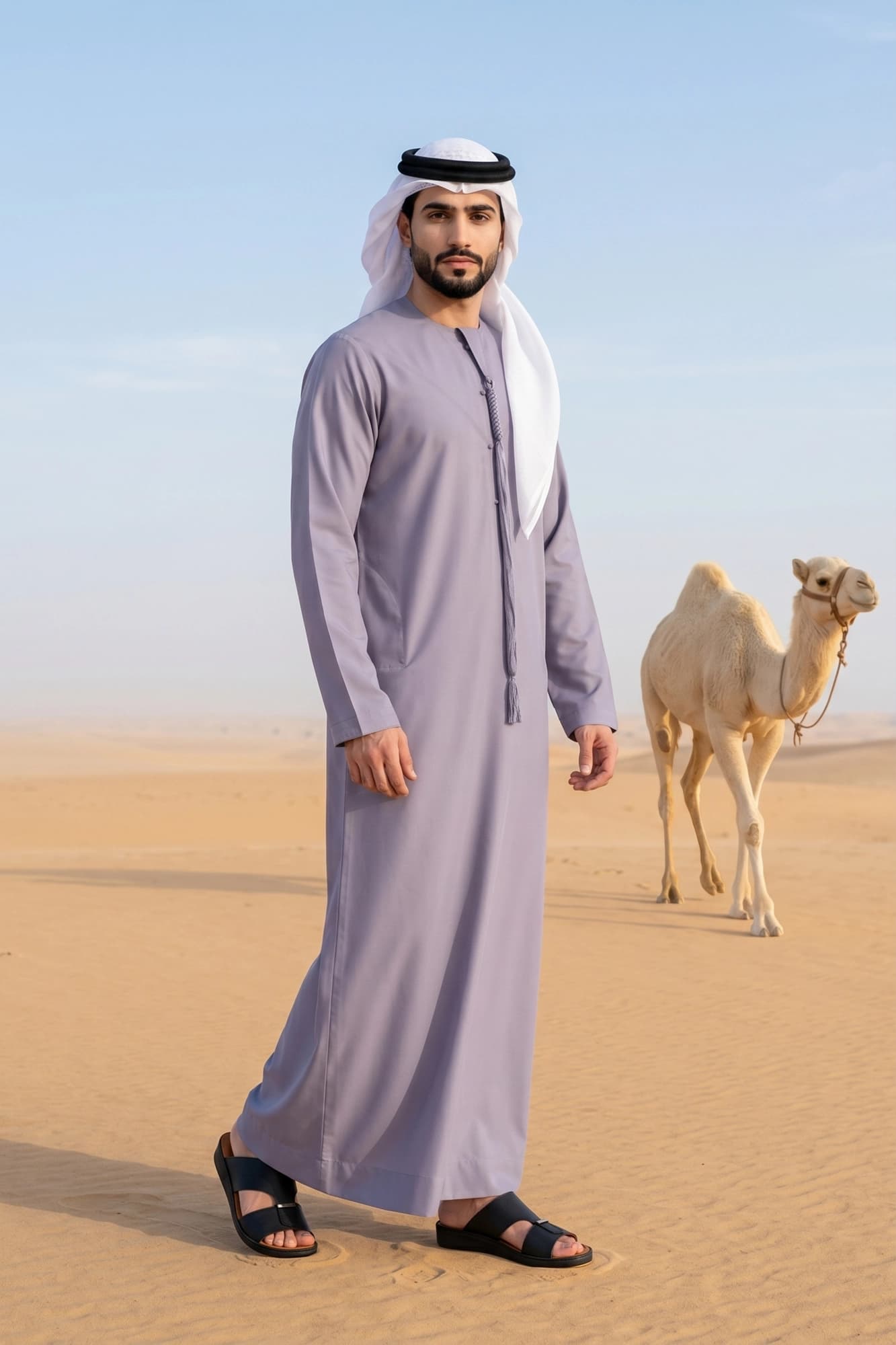 كندورة أميرية لون أميثيست الغبار - 4