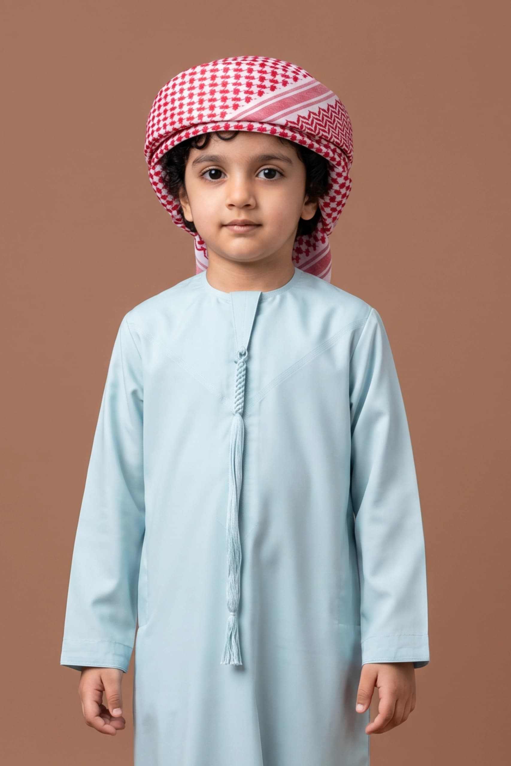 Powder Blue Kids Kandora - 4